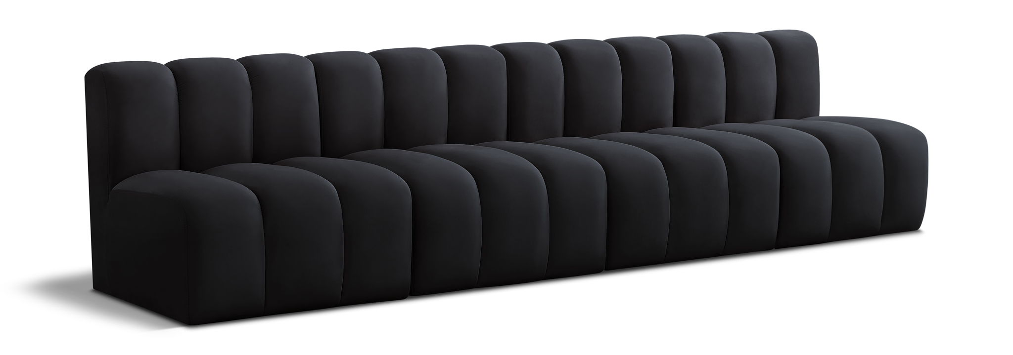 Arc - Velvet 4 Seats Modular Sofa - Urban Living Furniture (Los Angeles, CA)