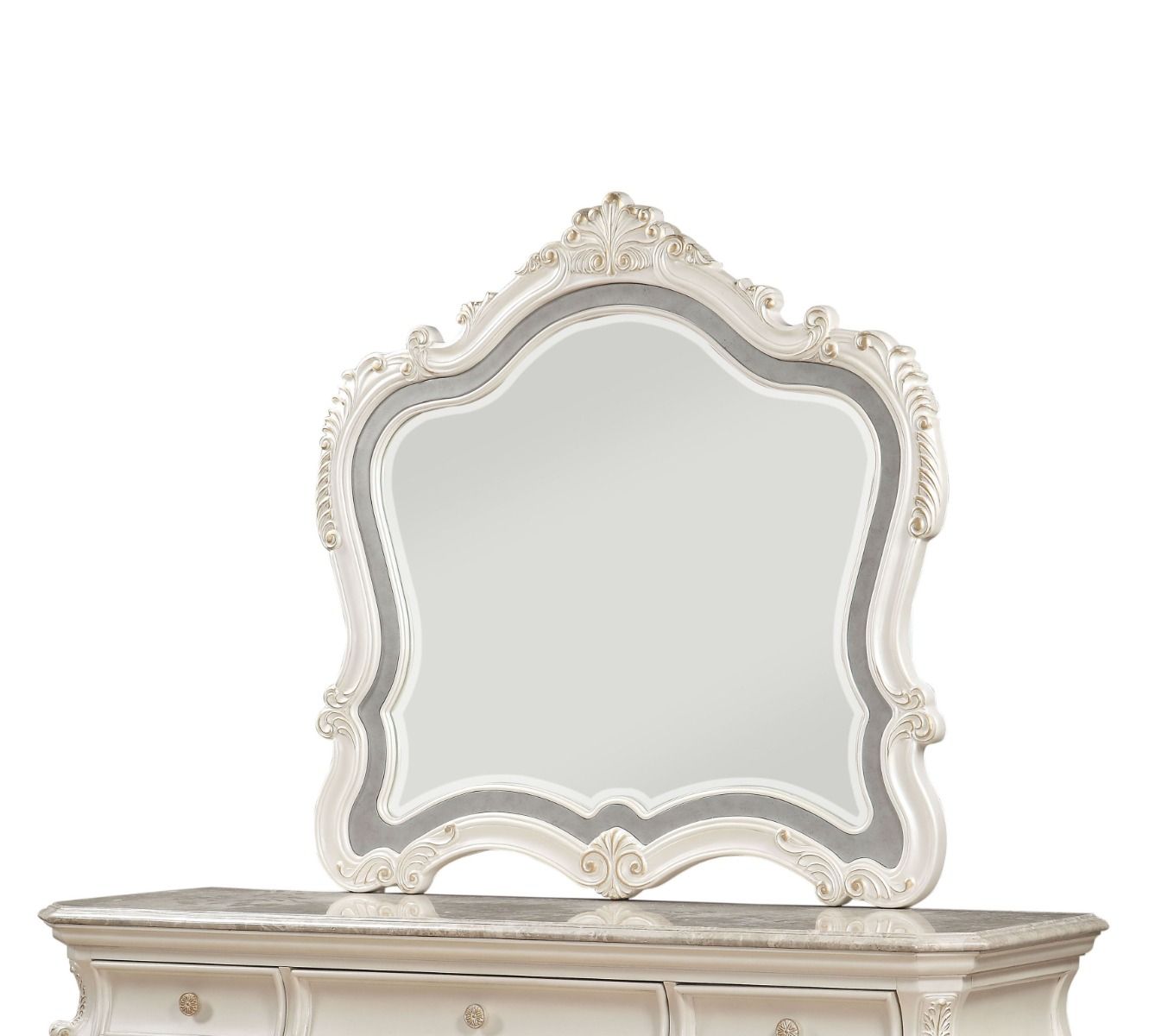 Chantelle - Mirror - Pearl White Finish - Urban Living Furniture (Los Angeles, CA)