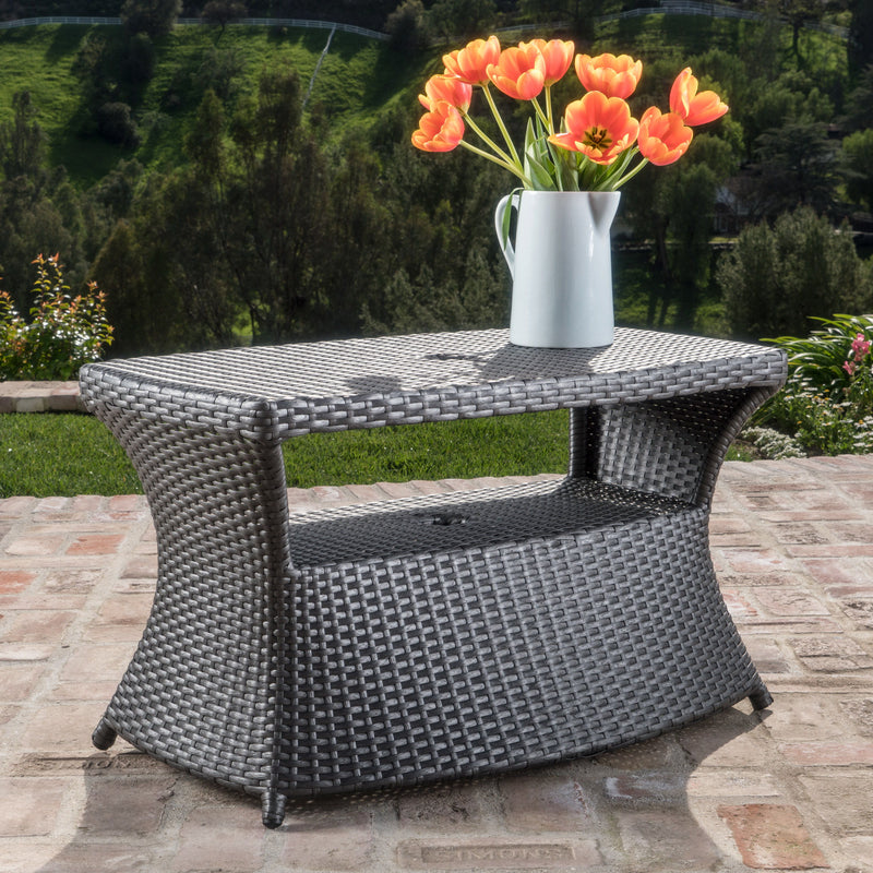 Berkeley - Chaise Lounge Side Table - Gray
