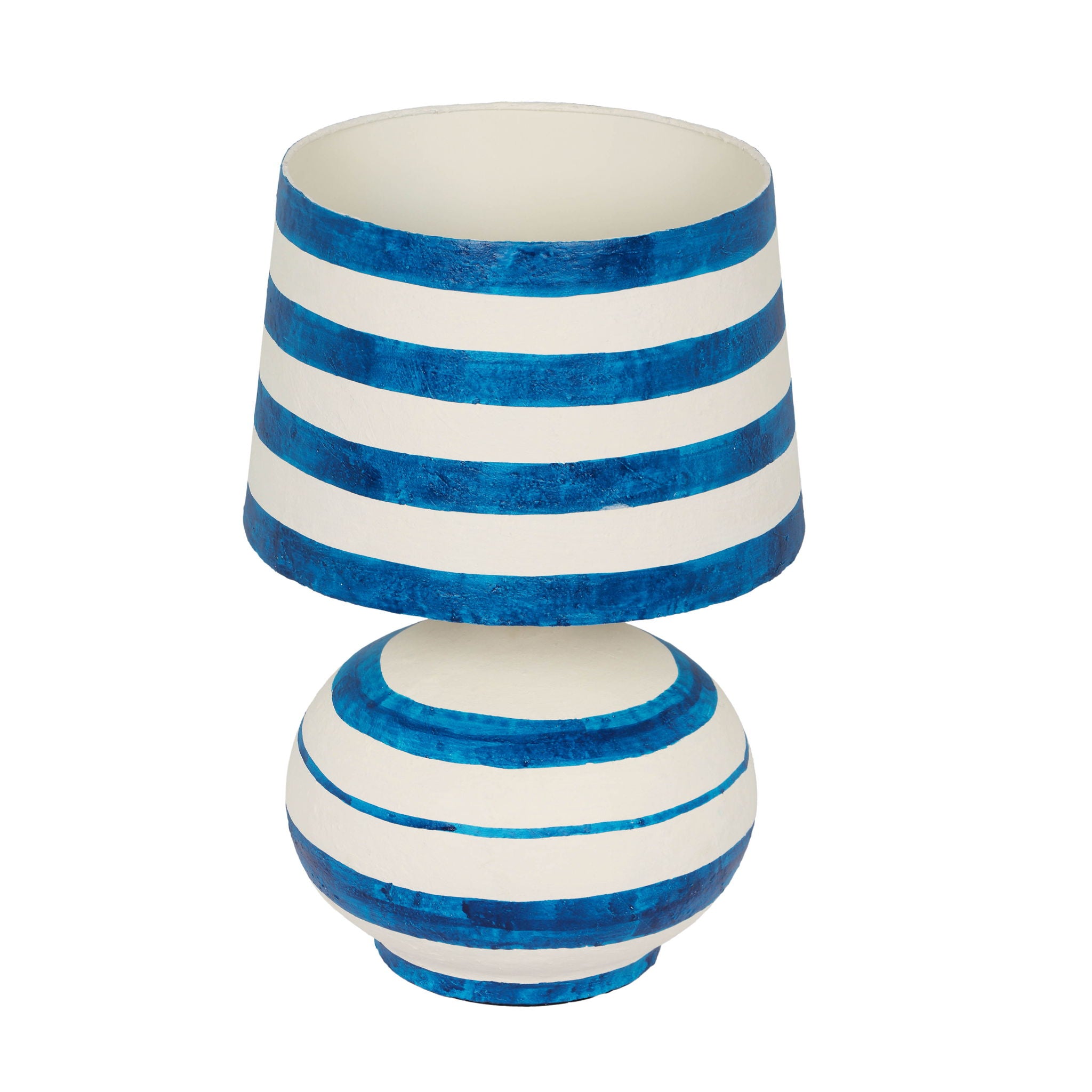 Positano - Striped Papier Mache Table Lamp - Urban Living Furniture (Los Angeles, CA)