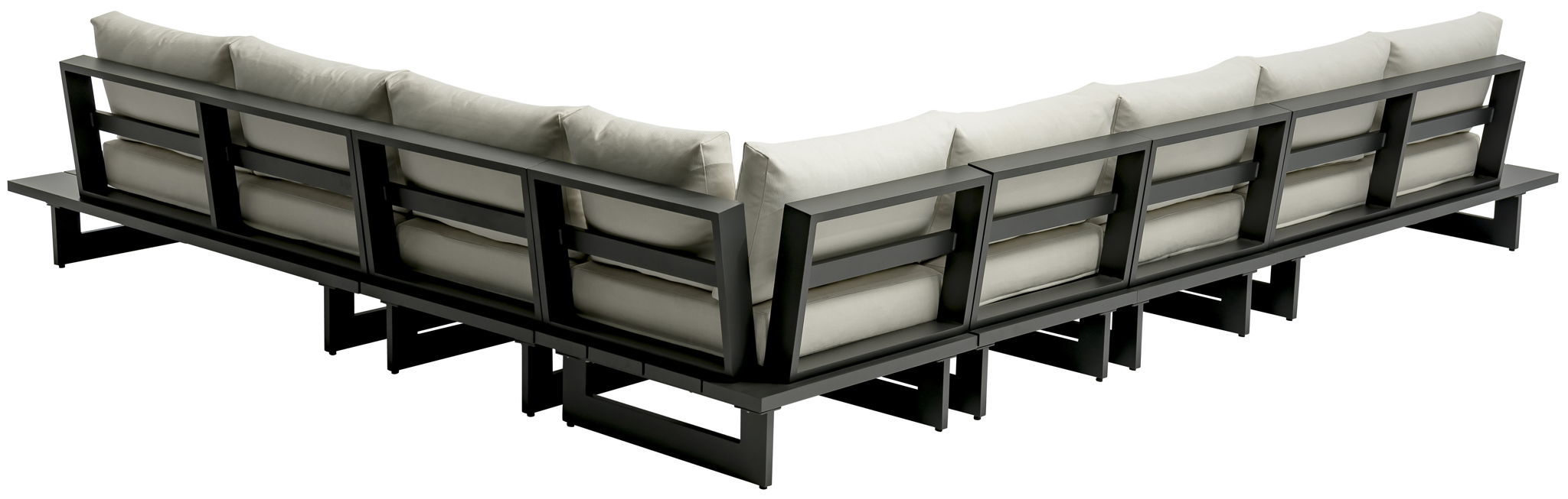 Maldives - 6 Piece Water Resistant Outdoor Patio Modular Sectional With Gray Base - Urban Living Furniture (Los Angeles, CA)