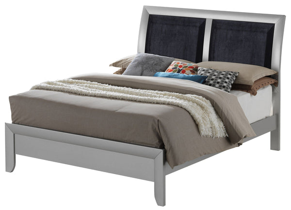 Marilla - King Bed - Silver Champagne