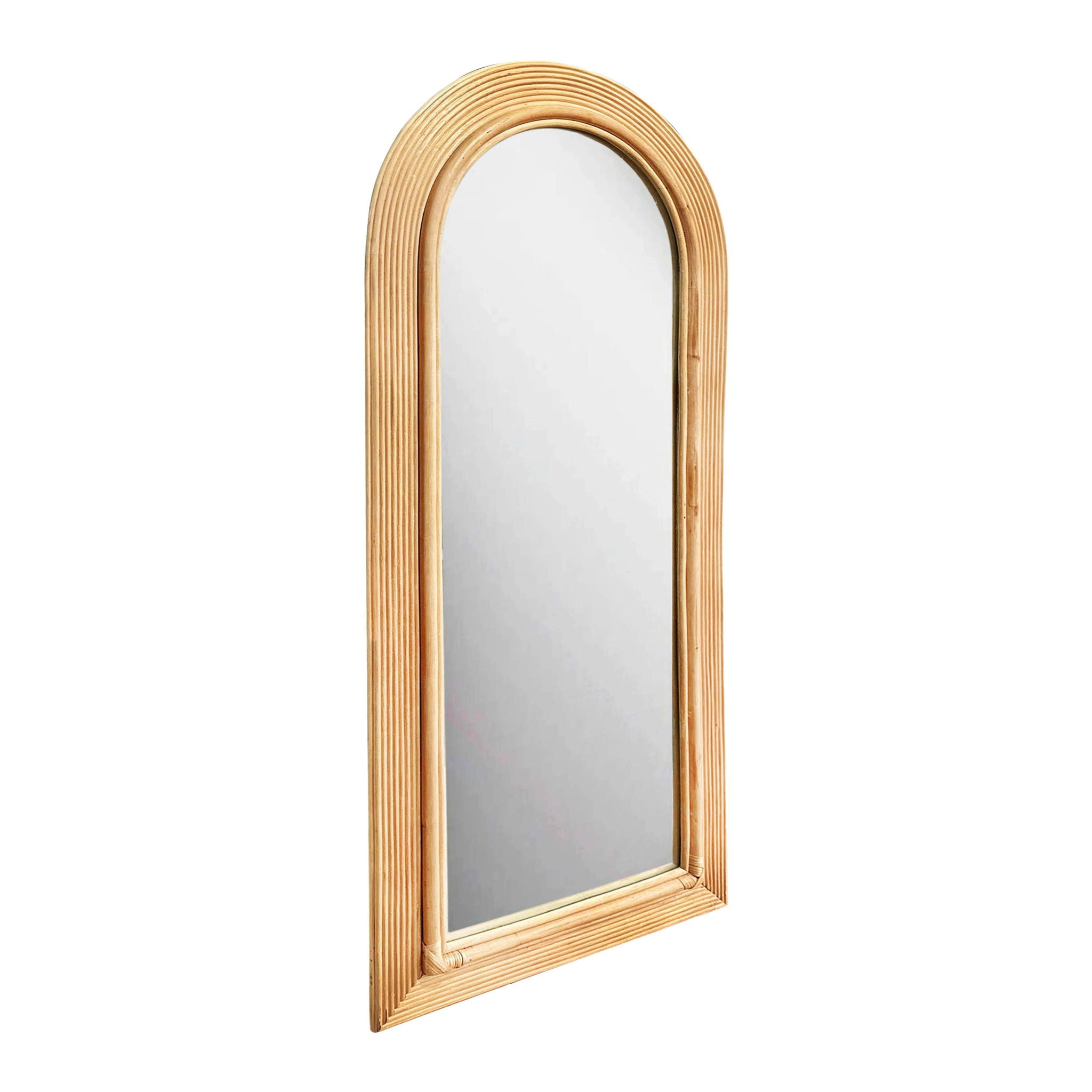 Tanya - Rattan 70" Floor Mirror - Urban Living Furniture (Los Angeles, CA)