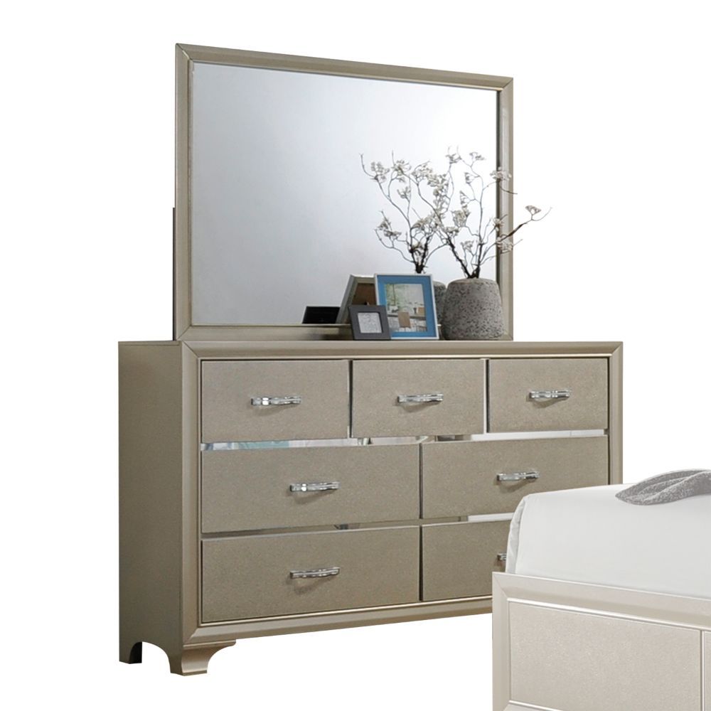 Carine - Mirror - Champagne - Urban Living Furniture (Los Angeles, CA)