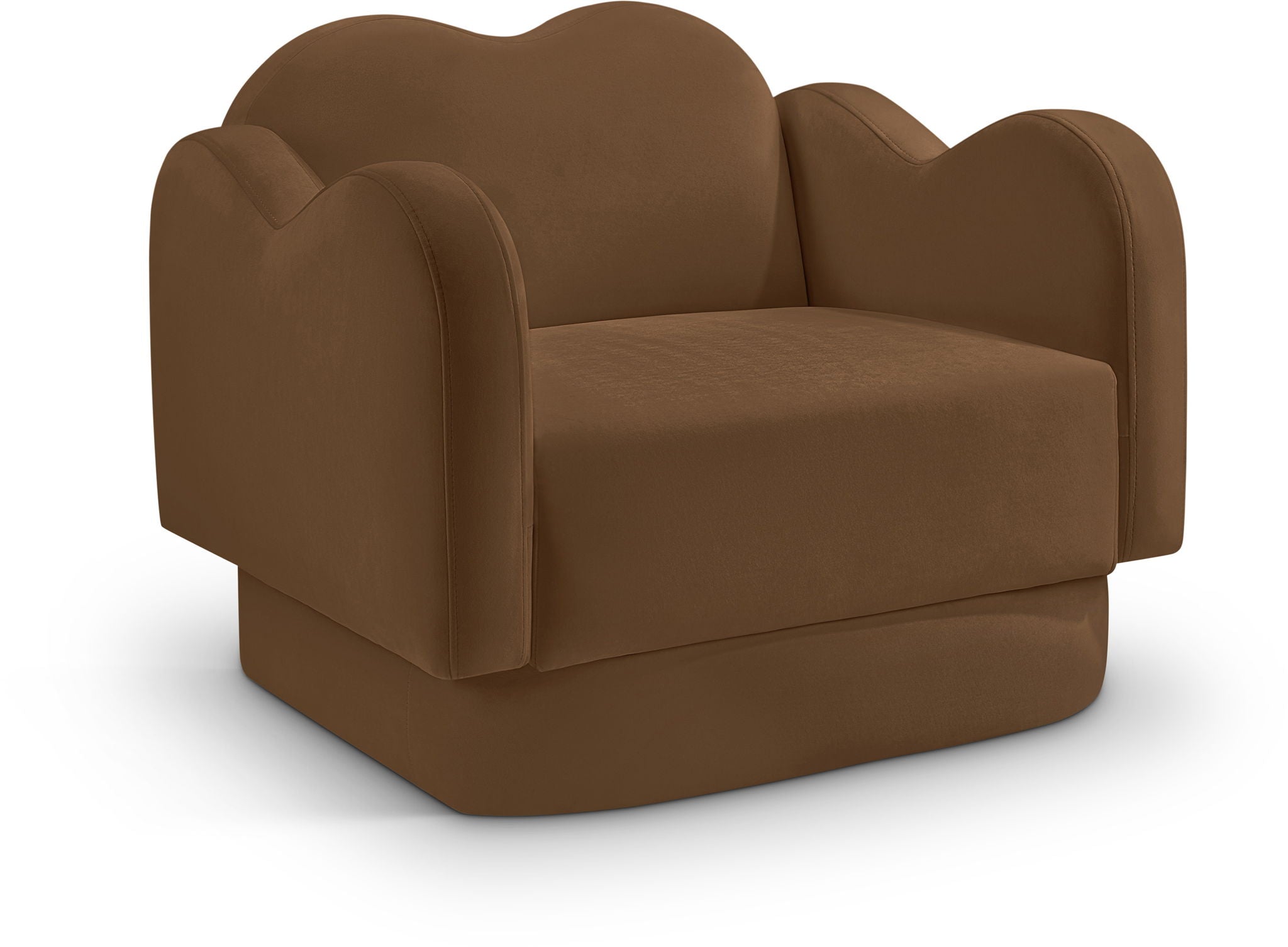 Bloom - Velvet Chair - Saddle - Urban Living Furniture (Los Angeles, CA)