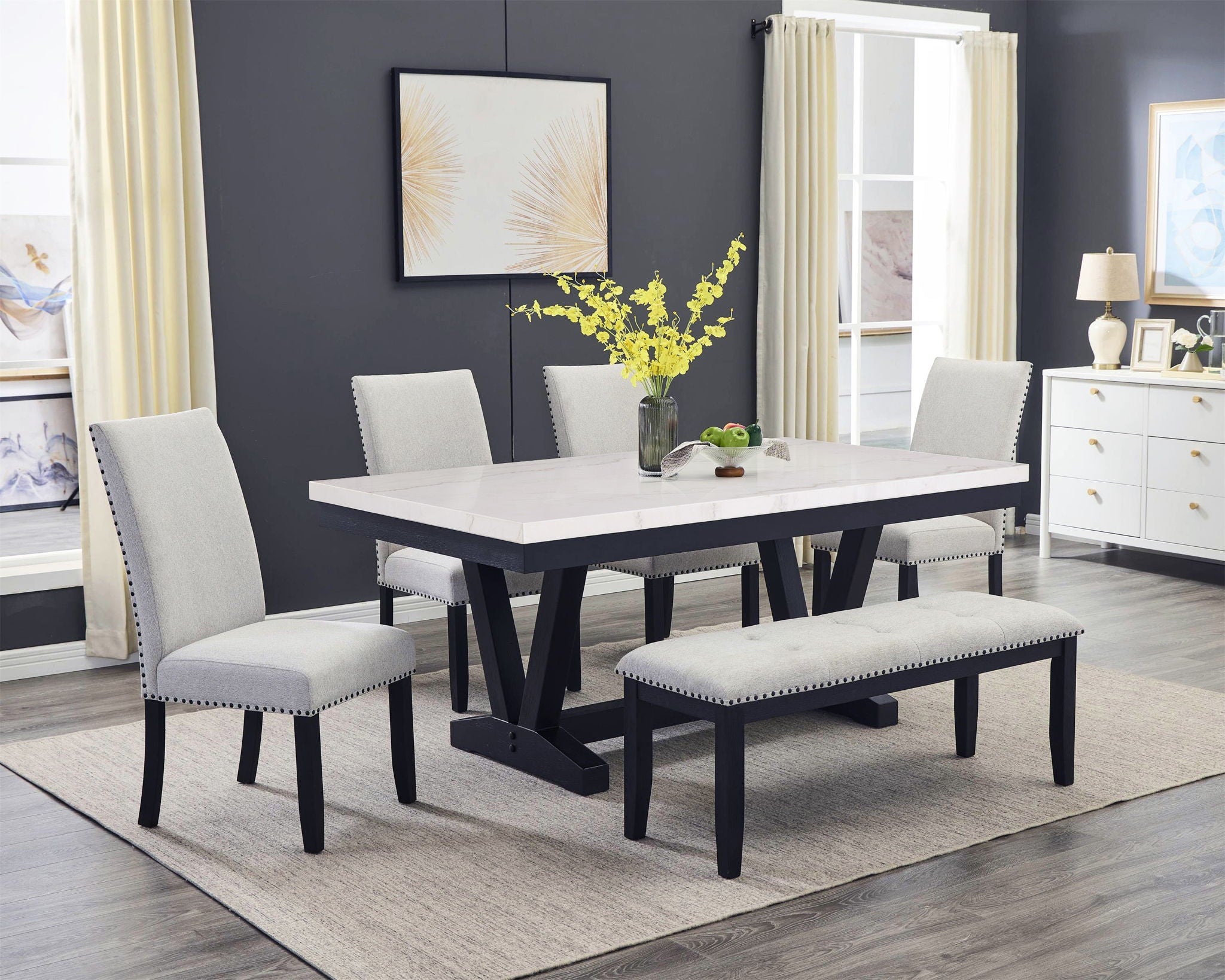 Varley - Rectangular Dinnig Room Set - Urban Living Furniture (Los Angeles, CA)