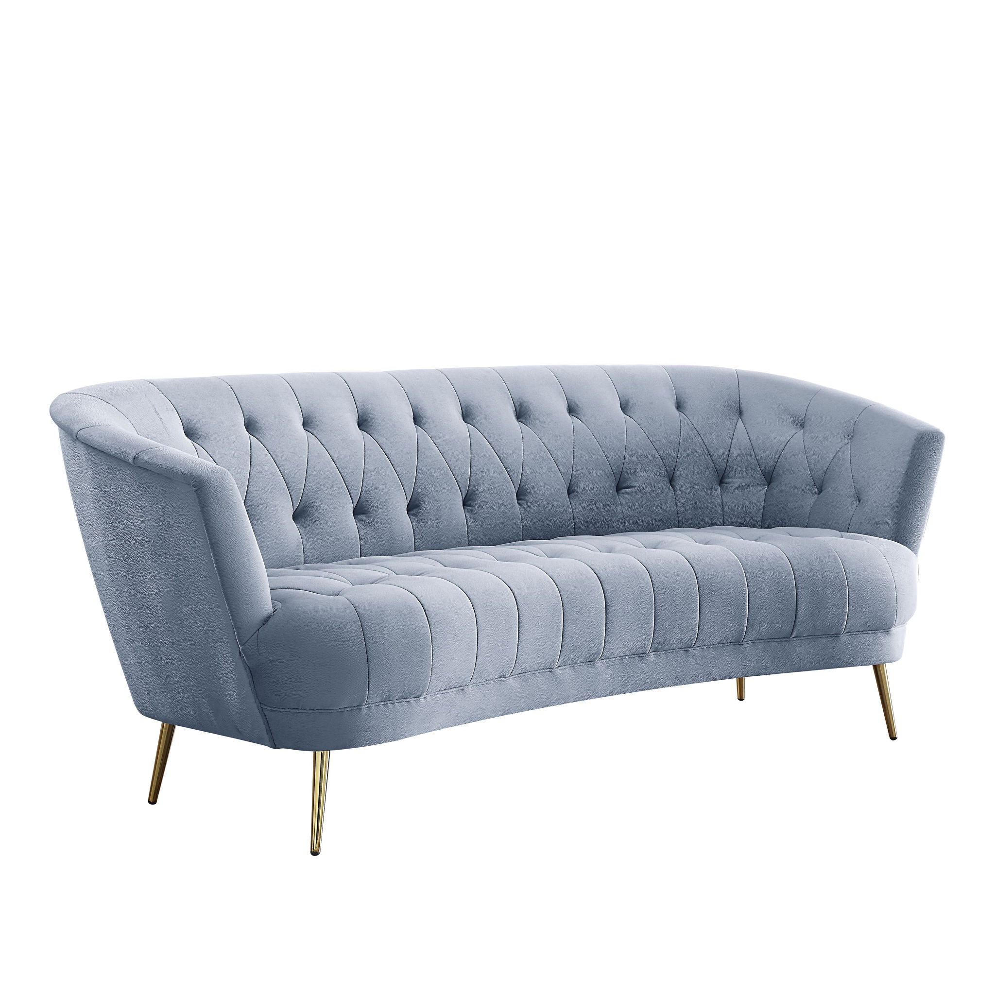 Bayram - Sofa - Light Gray Velvet - Urban Living Furniture (Los Angeles, CA)