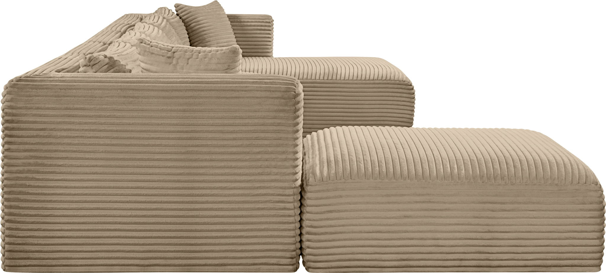 Shaggy - Fabric 6 Piece Modular Sectional With Chaise And Ottoman - Urban Living Furniture (Los Angeles, CA)