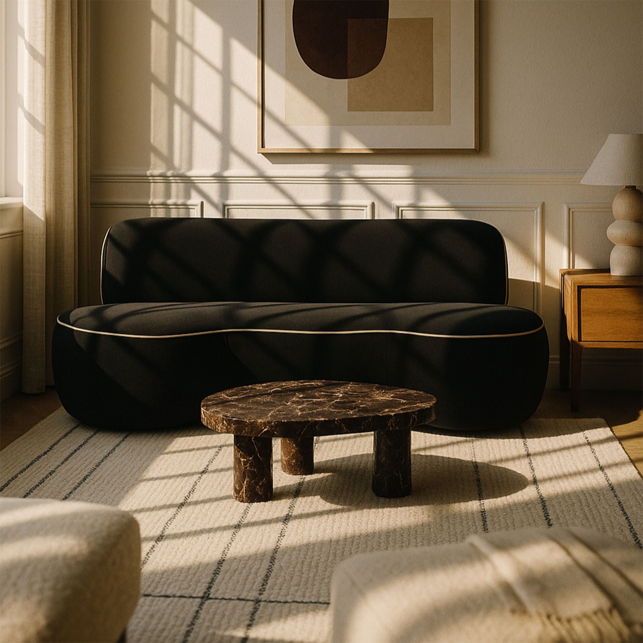 Swerve - Velvet 101" Upholstered Sofa - Urban Living Furniture (Los Angeles, CA)