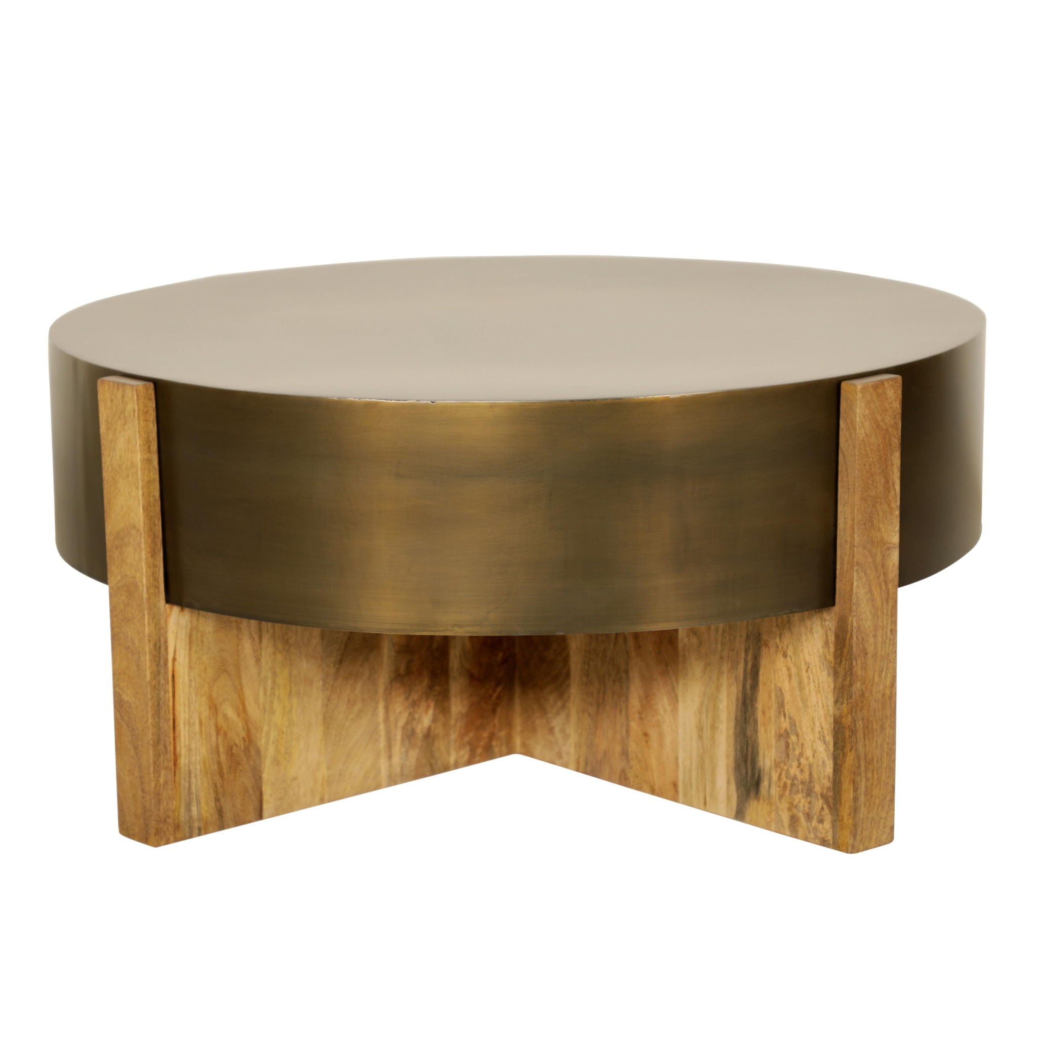 Aspen - 42" Round Cocktail Table With 2 End Tables - Barton Bronze - Urban Living Furniture (Los Angeles, CA)