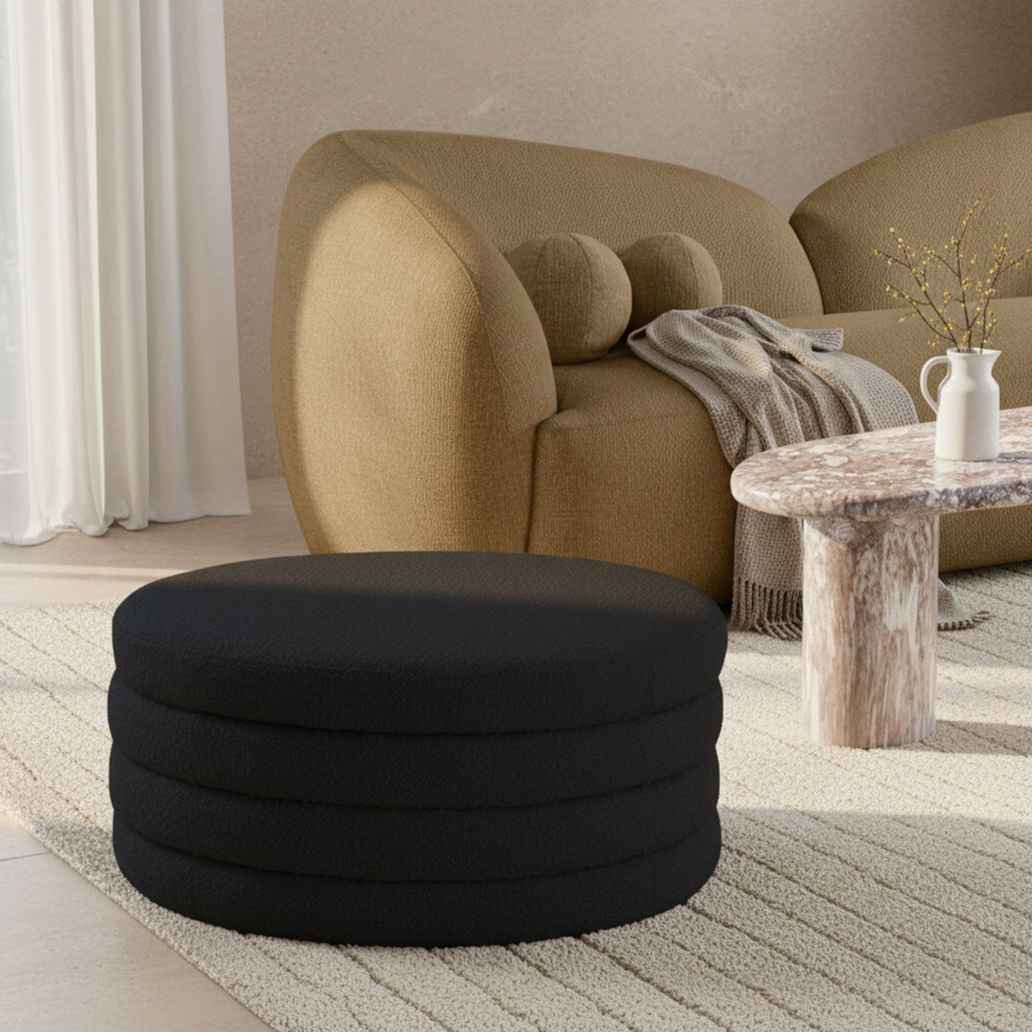 Aphia - Ottoman, Coffee Table