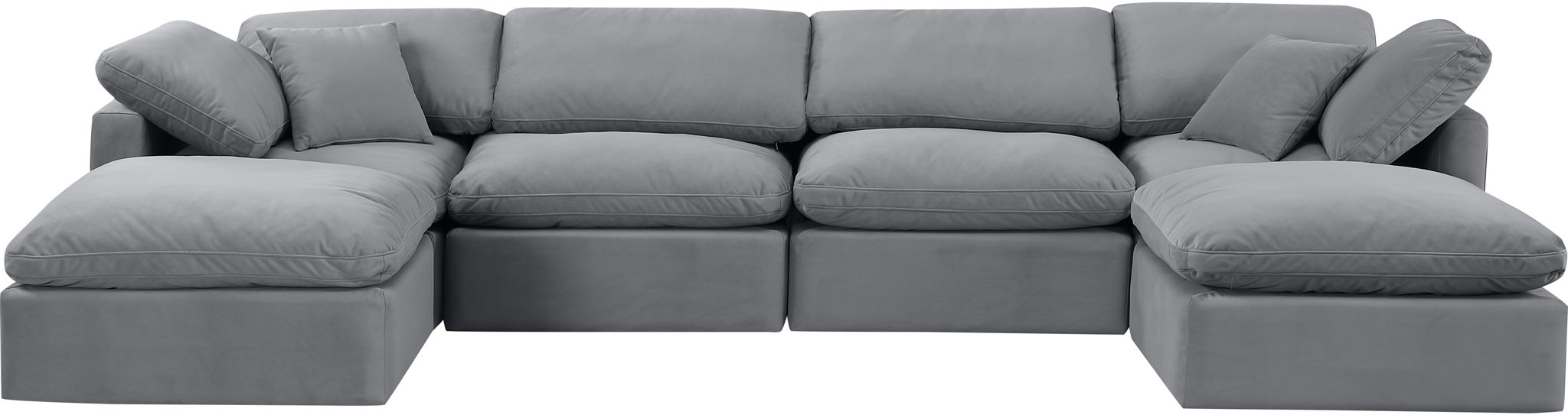 Indulge - Velvet 6 Piece Modular Double Chaise Sectional - Urban Living Furniture (Los Angeles, CA)