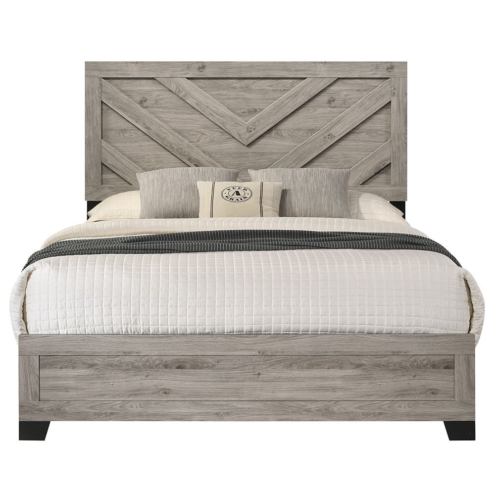 Mari - Queen Bed - Light Gray Finish - Urban Living Furniture (Los Angeles, CA)