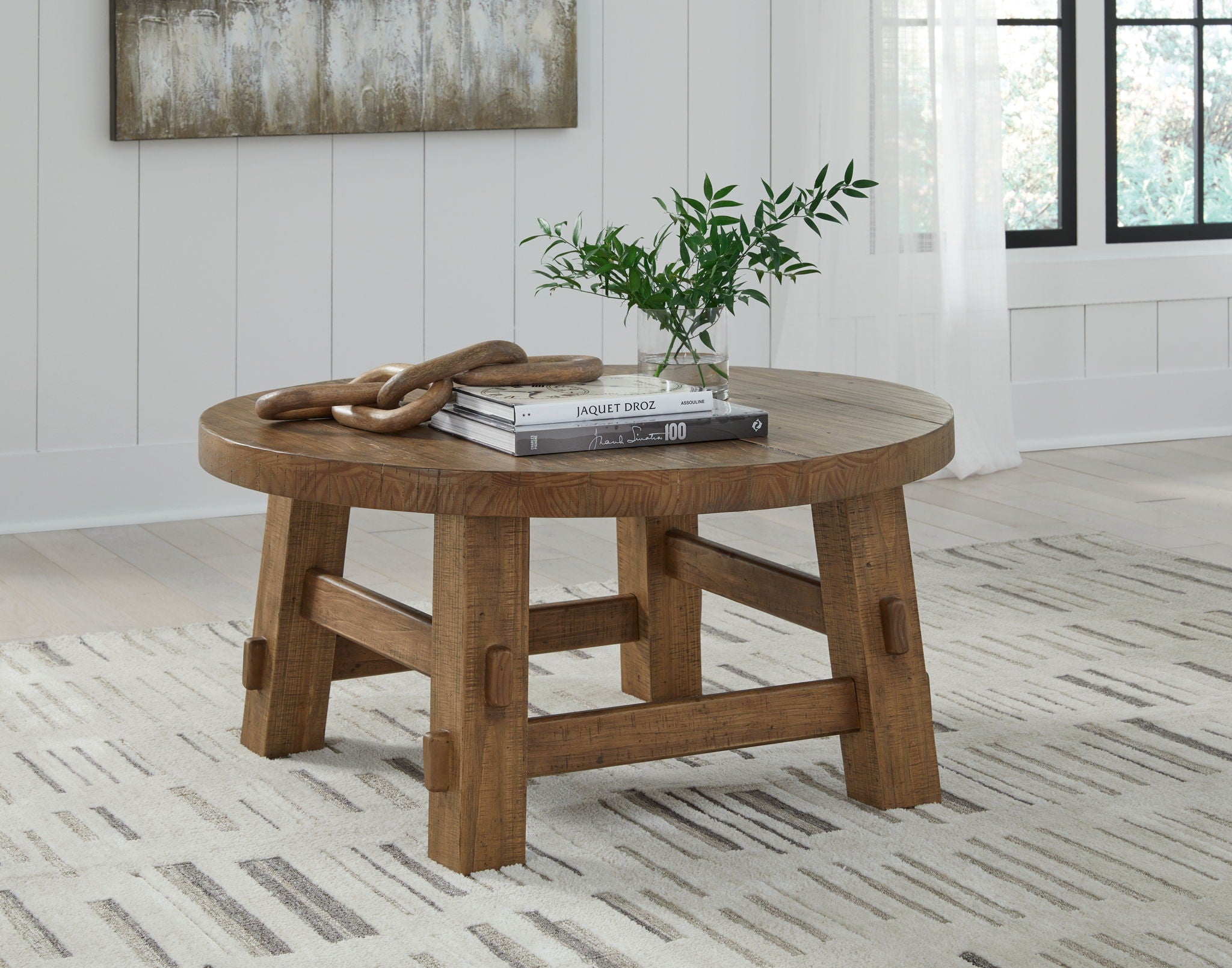 Mackifeld - Warm Brown - Round Cocktail Table - Urban Living Furniture (Los Angeles, CA)