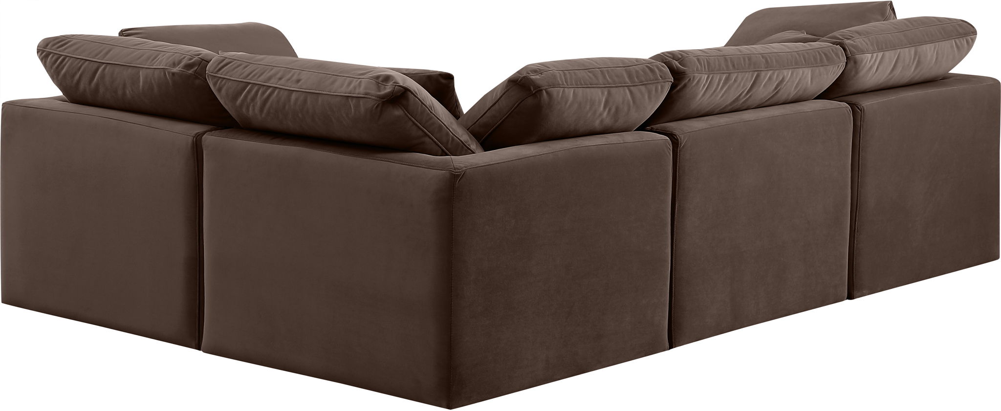 Indulge - Velvet 4 Piece Modular Corner Sectional - Urban Living Furniture (Los Angeles, CA)