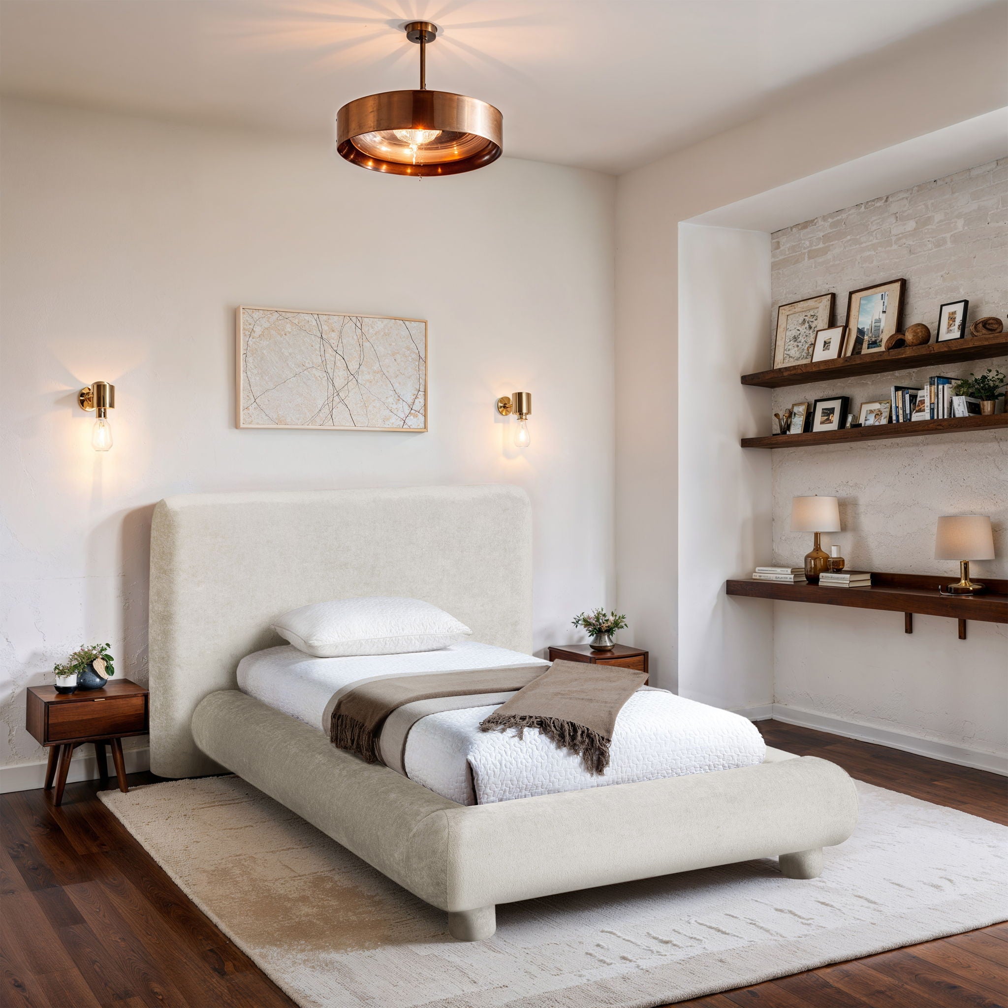 Blair - Chenille Upholstered Bed