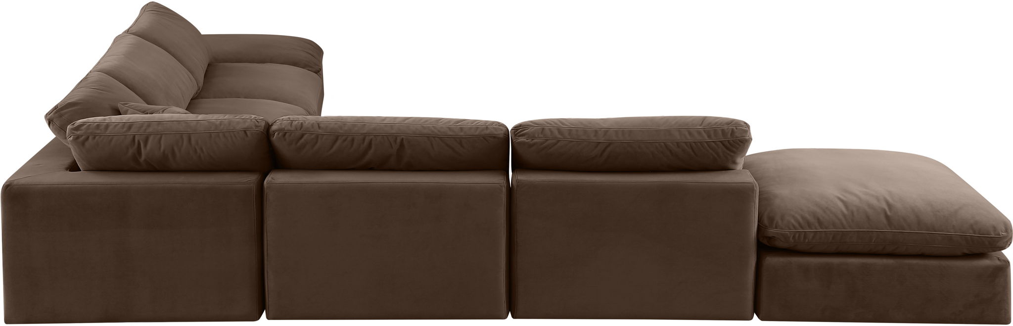 Comfy - 7 Piece Velvet Modular Corner Sectional - Urban Living Furniture (Los Angeles, CA)