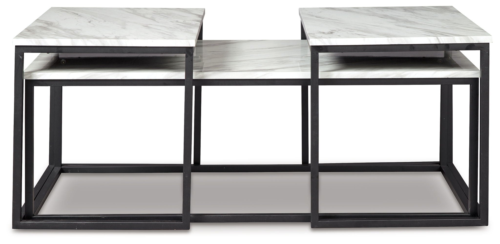 Donnesta - Occasional Table Set (Set of 3) - Gray / Black - Urban Living Furniture (Los Angeles, CA)