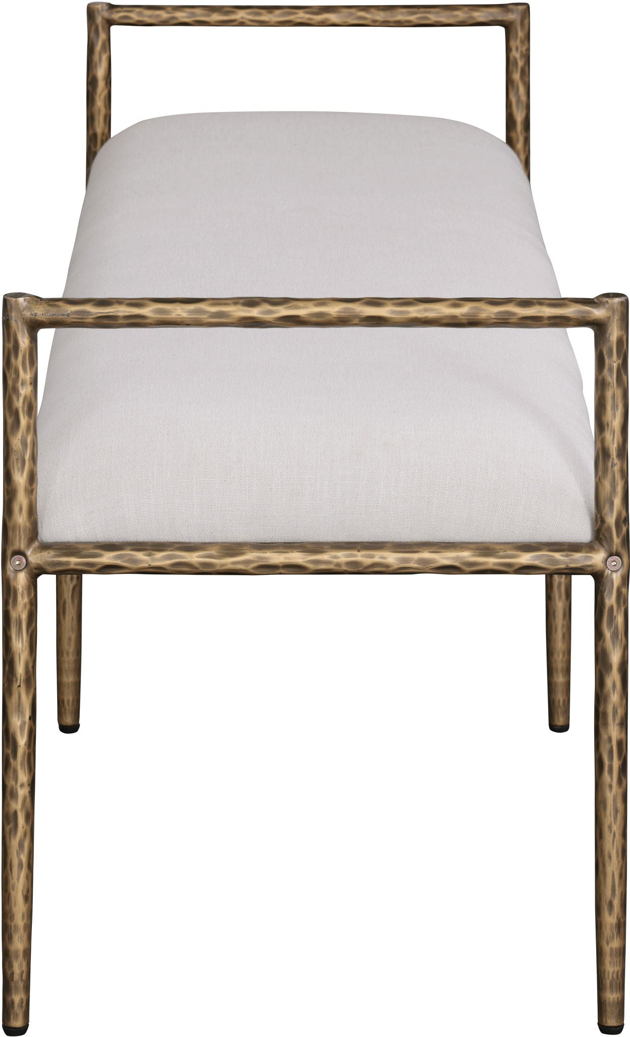 Axis - Linen Textured  Beige Fabric Upholstered Bench - Urban Living Furniture (Los Angeles, CA)