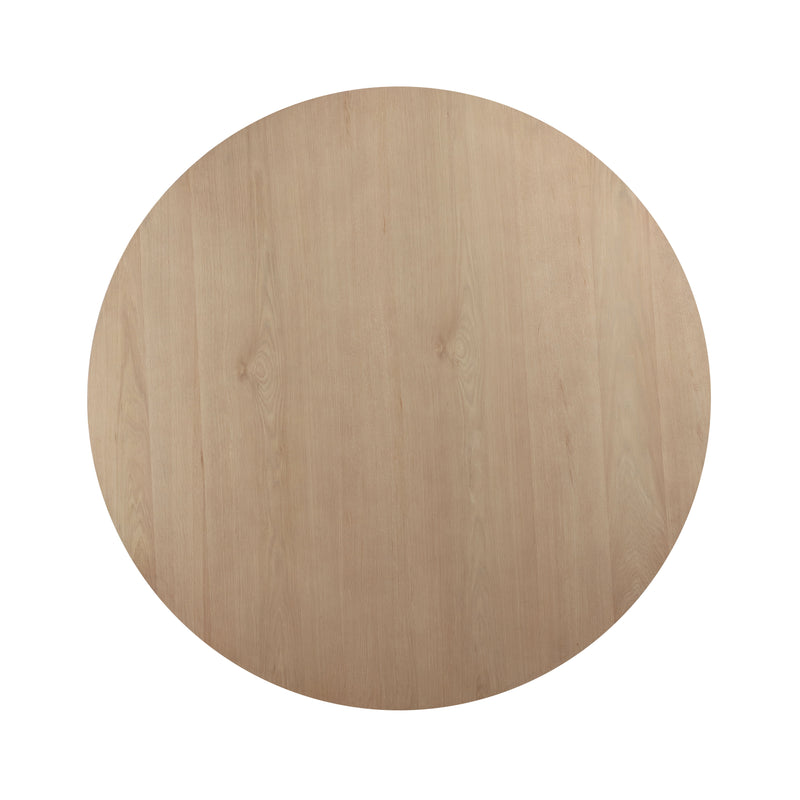 Caspian - 5 Piece Round Dining Table Set With Chairs - Oak - Urban Living Furniture (Los Angeles, CA)
