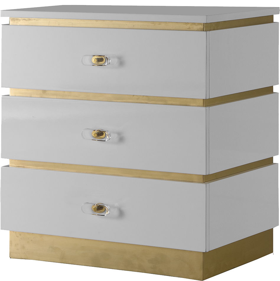 Esme - Side Table - White Lacquer - Urban Living Furniture (Los Angeles, CA)