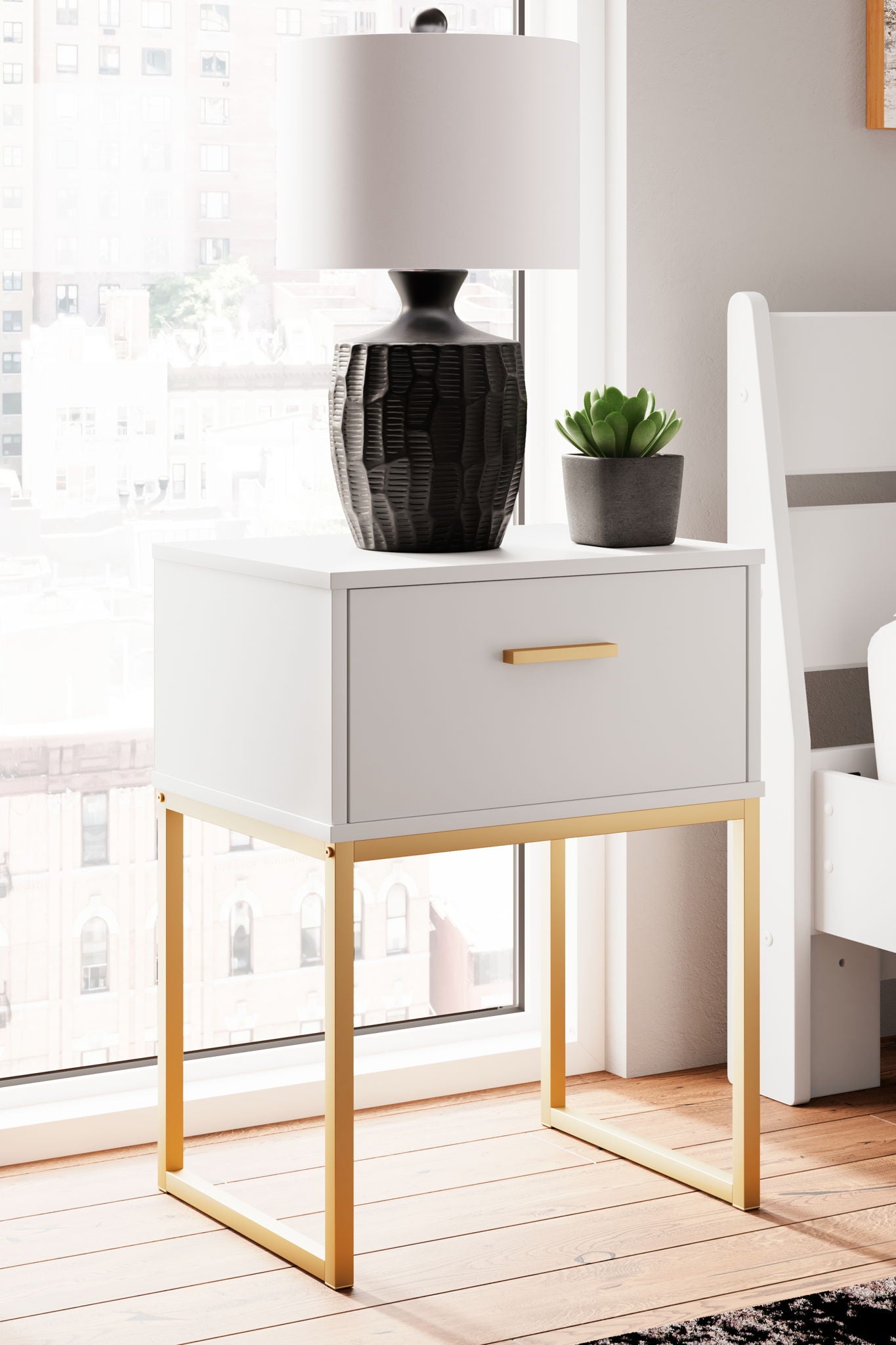 Socalle - One Drawer Night Stand - Urban Living Furniture (Los Angeles, CA)