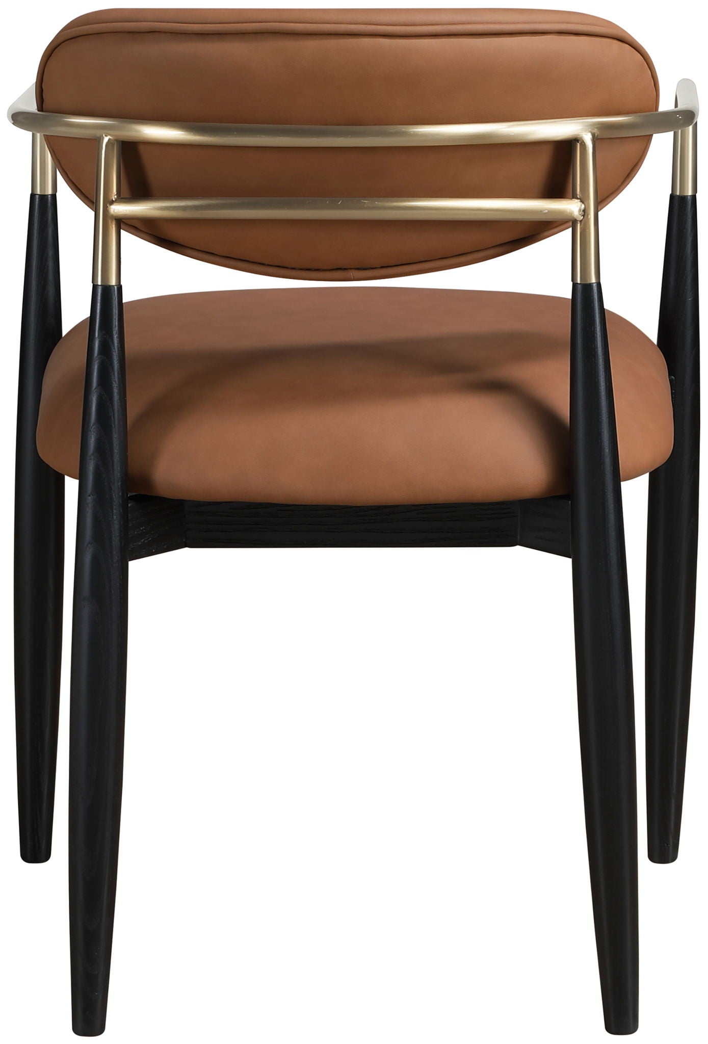 Riccio - Faux Leather Dining Arm Chair (Set of 2) - Black And Gold Frame - Urban Living Furniture (Los Angeles, CA)