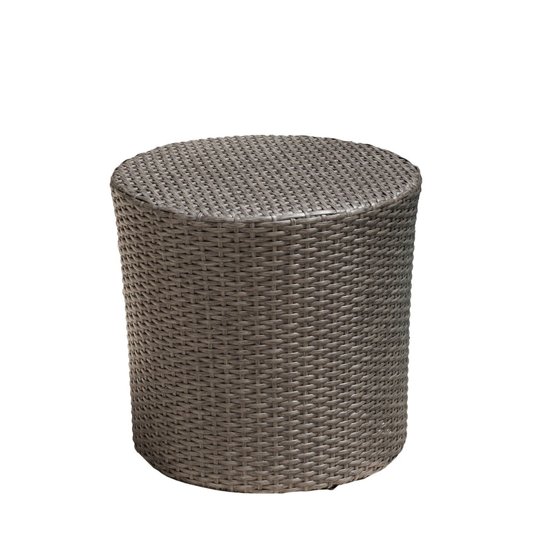 Barrel Side Table With Handcrafted Details