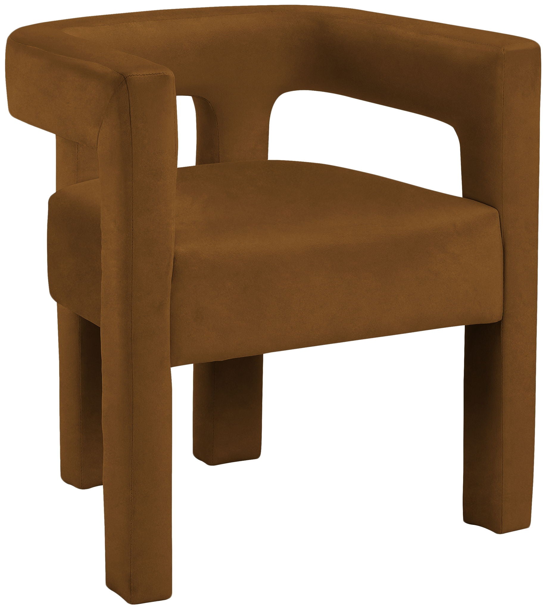 Athena - Velvet Dining Chair - Saddle - Urban Living Furniture (Los Angeles, CA)