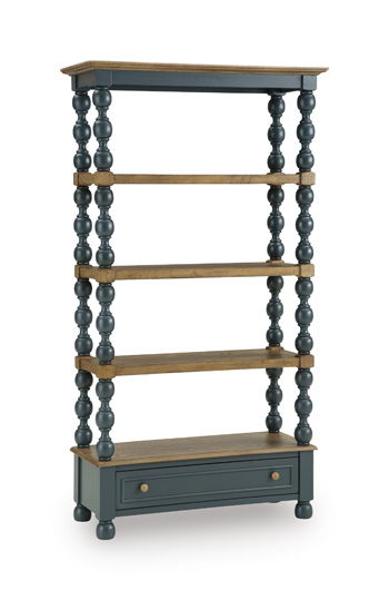 Finnworth - Bookcase - Blue / Brown - Urban Living Furniture (Los Angeles, CA)