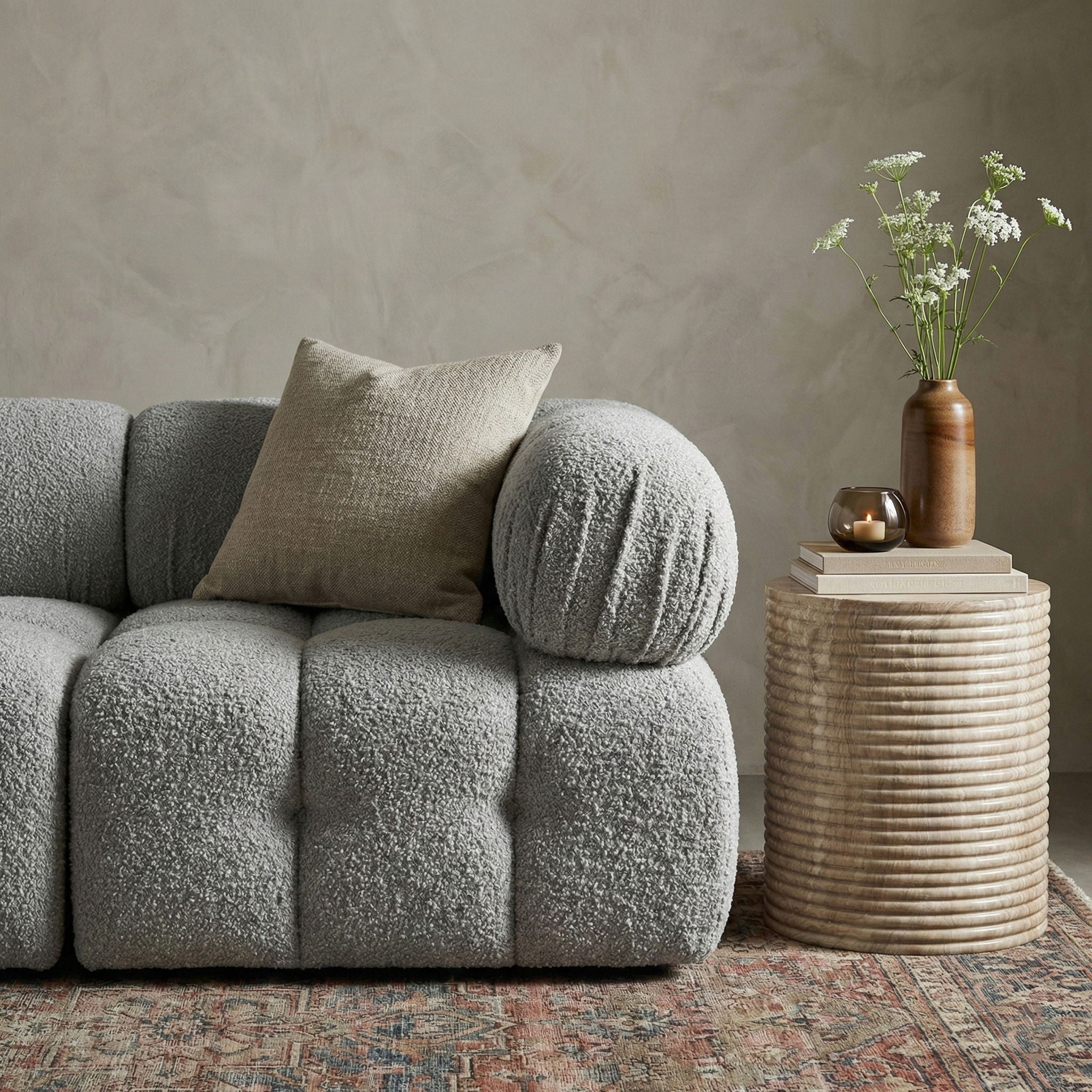 Rapallo - Concrete Indoor/Outdoor End Table - Urban Living Furniture (Los Angeles, CA)