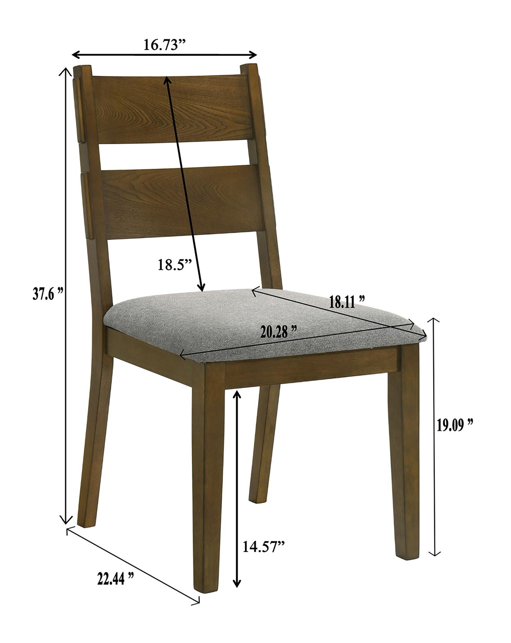 Everly - Side Chair (Set of 2) - Brown - Urban Living Furniture (Los Angeles, CA)