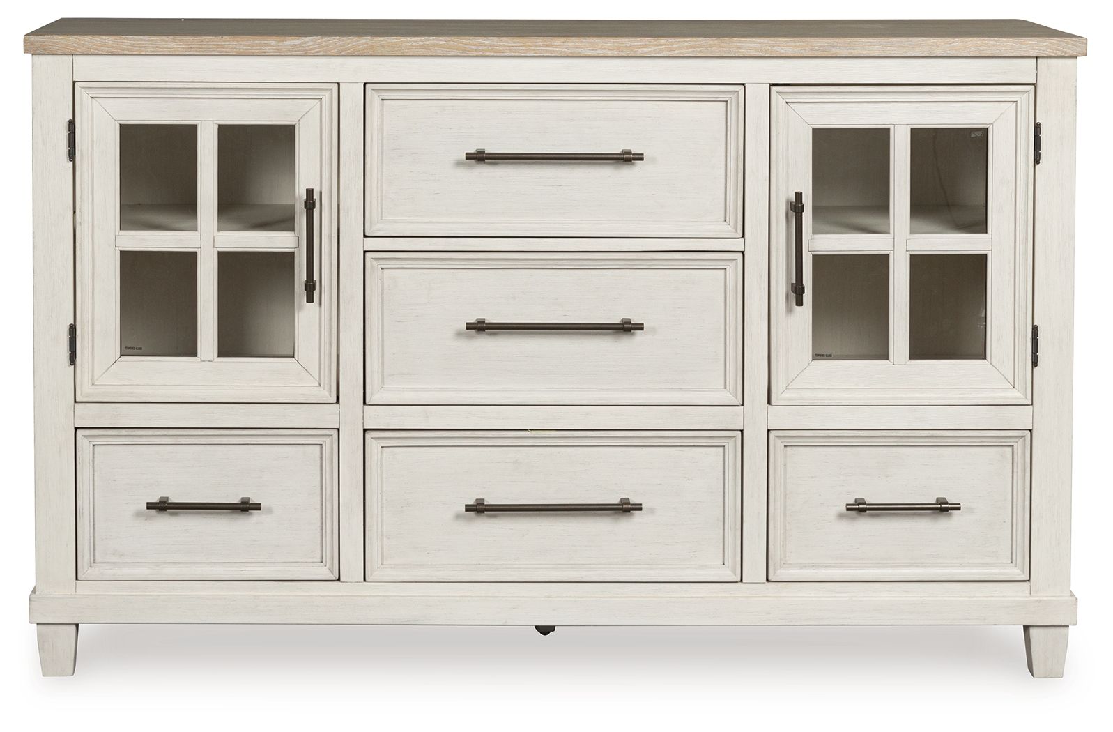 Shaybrock - Antique White / Brown - Dresser - Urban Living Furniture (Los Angeles, CA)