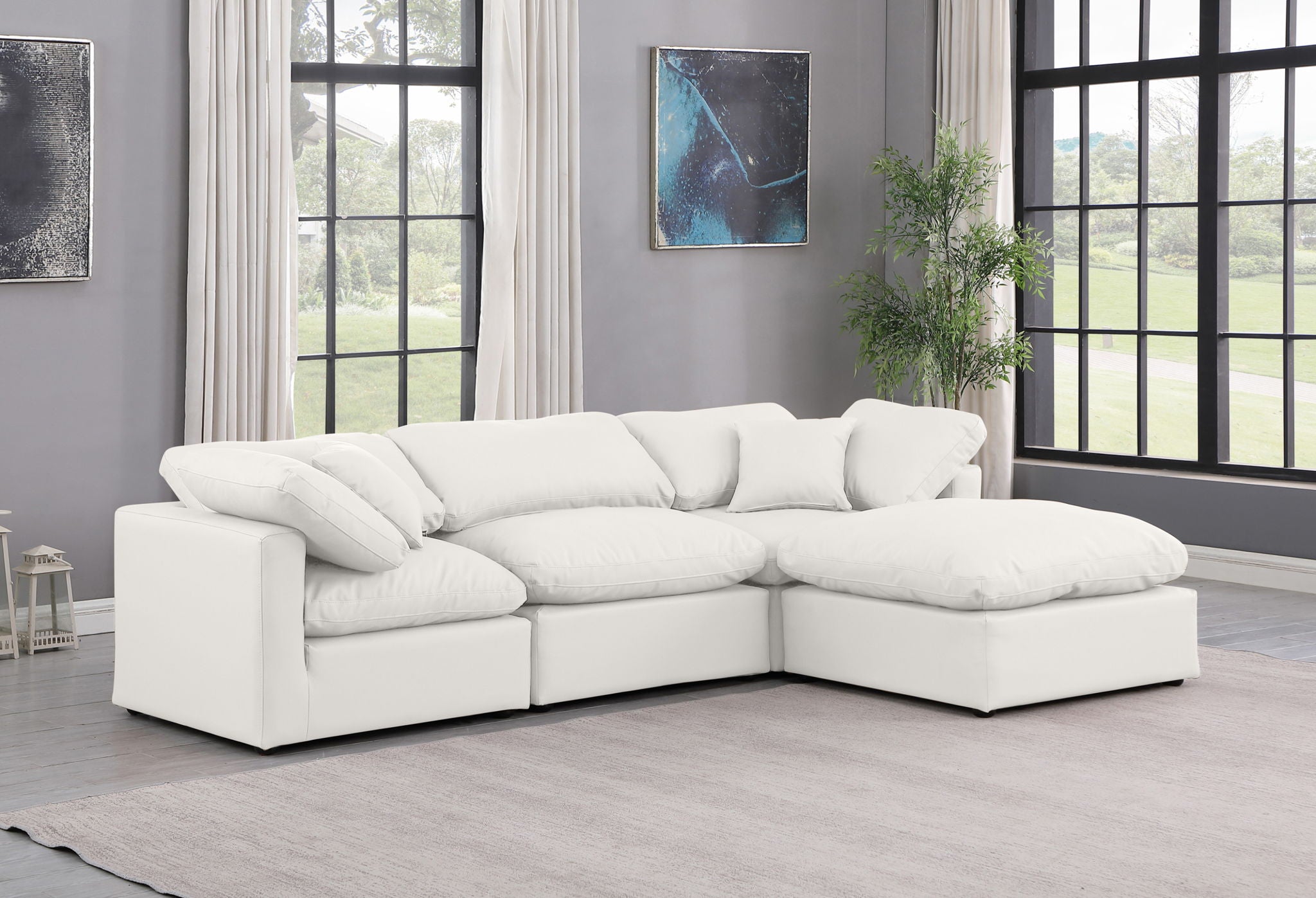 Indulge - Faux Leather 4 Piece Modular Sectional With Chaise - Urban Living Furniture (Los Angeles, CA)