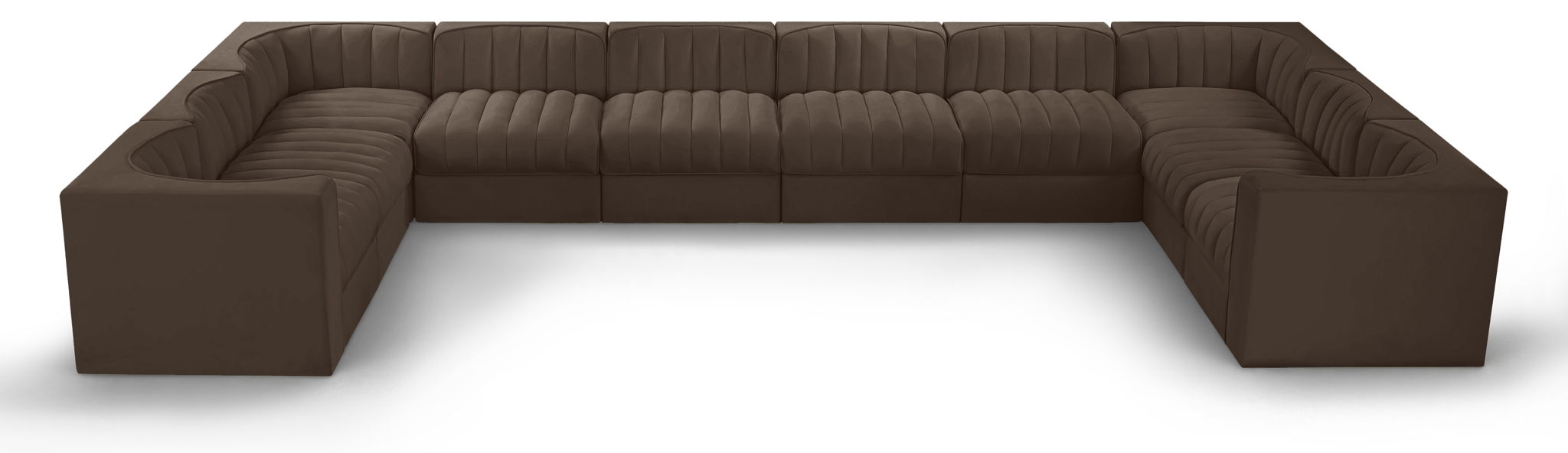 Rummi - Velvet Performance Fabric Upholstered 10 Piece Modular Sectional - Urban Living Furniture (Los Angeles, CA)