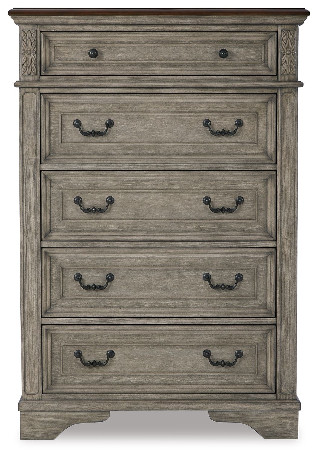 Lodenbay - Antique Gray - Five Drawer Chest - Urban Living Furniture (Los Angeles, CA)
