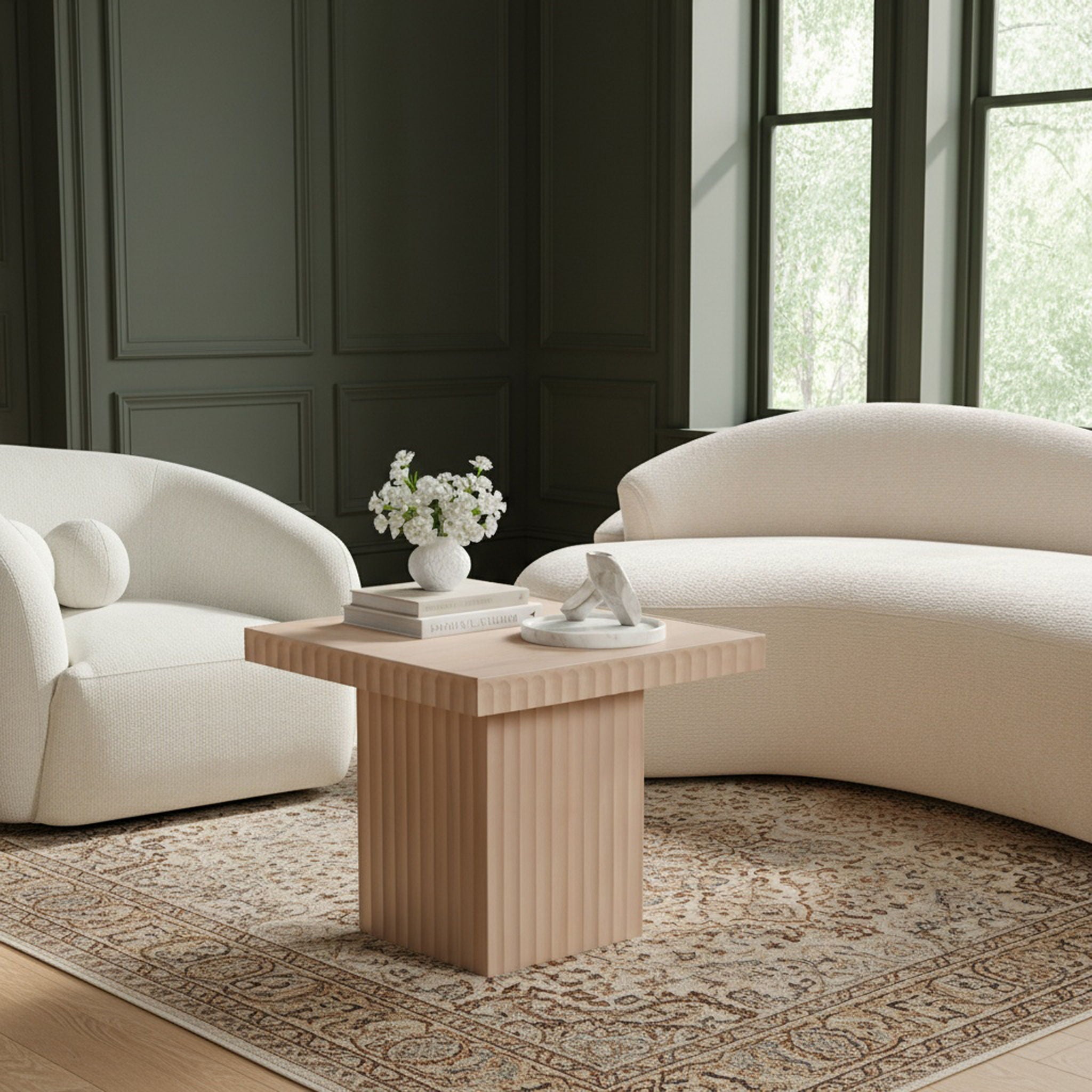 Spencer - 18" Oak Veneer Coffee Table - Urban Living Furniture (Los Angeles, CA)