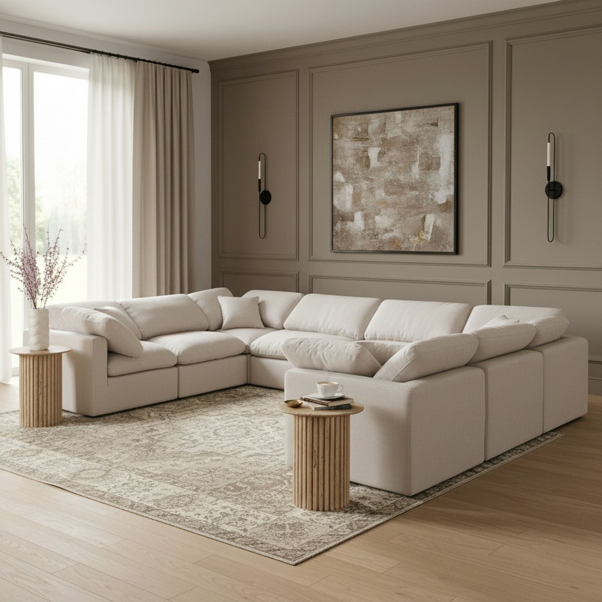 Indulge - Linen 8 Piece Modular Sectional - Urban Living Furniture (Los Angeles, CA)