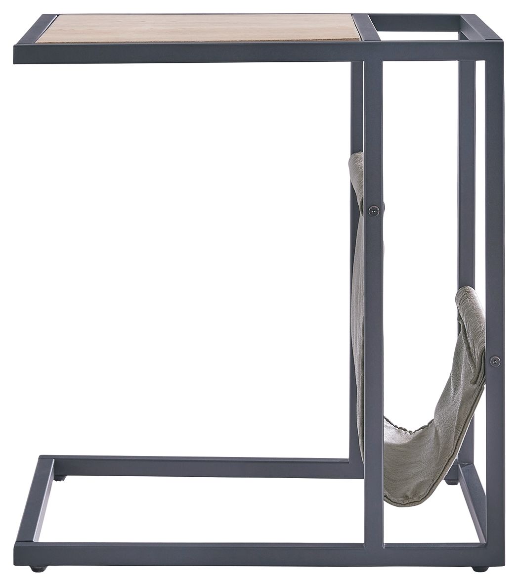 Freslowe - Light Brown / Black - Chair Side End Table with Magazine Basket - Urban Living Furniture (Los Angeles, CA)