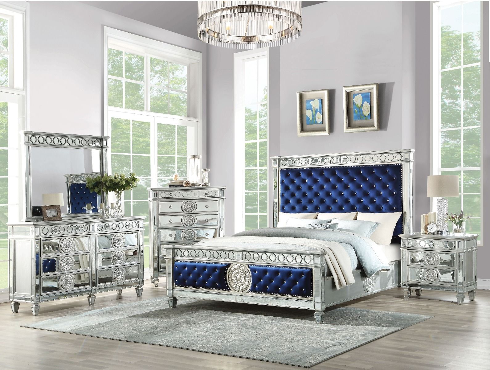 Varian - Glam - Bed - Urban Living Furniture (Los Angeles, CA)