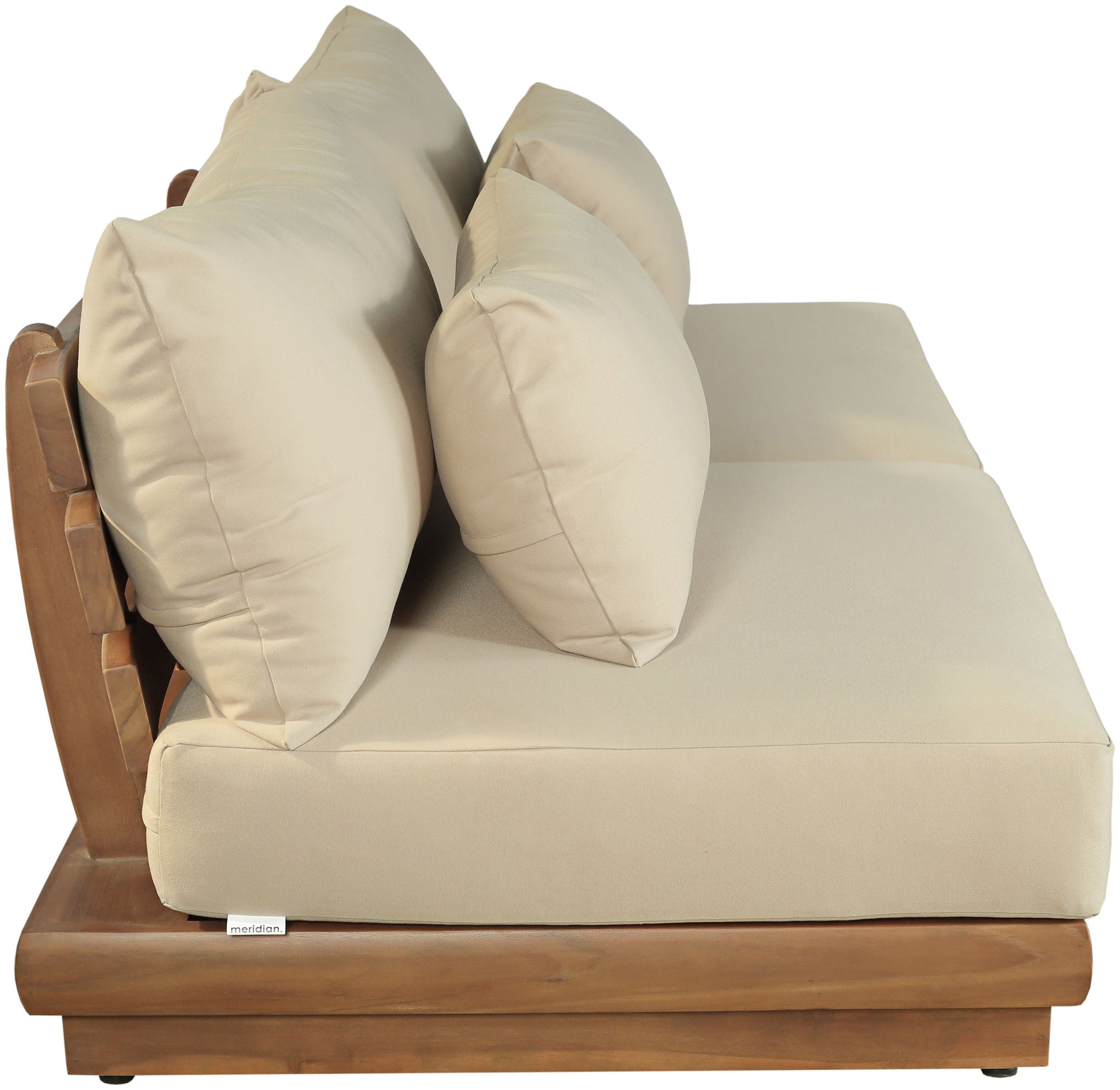 Mirella - 2 Piece Water Resistant Fabric 74" Upholstered Outdoor Patio Modular Armless Loveseat - Urban Living Furniture (Los Angeles, CA)