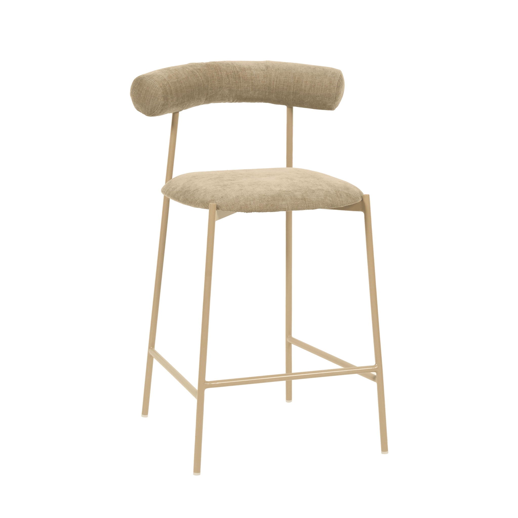 Liliana - Velvet Bar Stool - Urban Living Furniture (Los Angeles, CA)