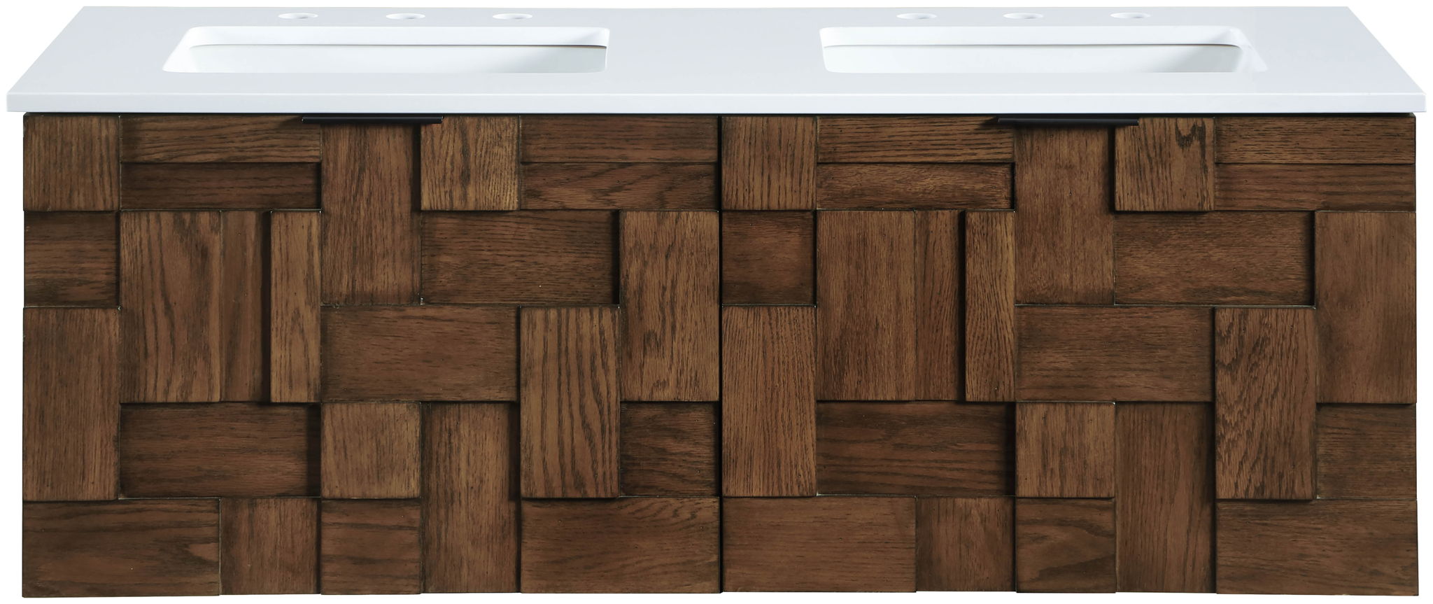 Leonardo - Engineered Stone And Solid Wood 24" Wall Mounted Bathroom Vanity - Urban Living Furniture (Los Angeles, CA)