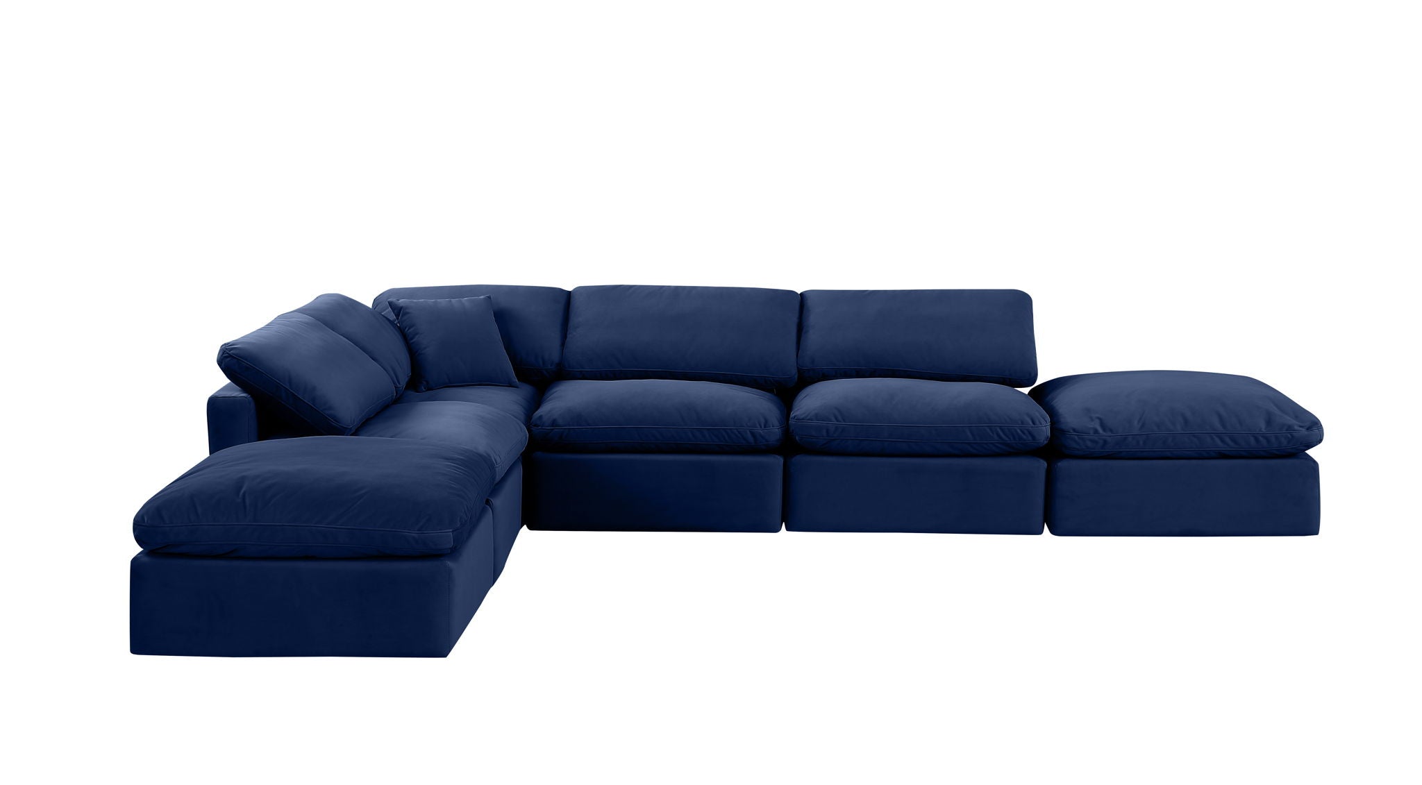 Indulge - Velvet 6 Piece Modular Armless Sectional - Urban Living Furniture (Los Angeles, CA)