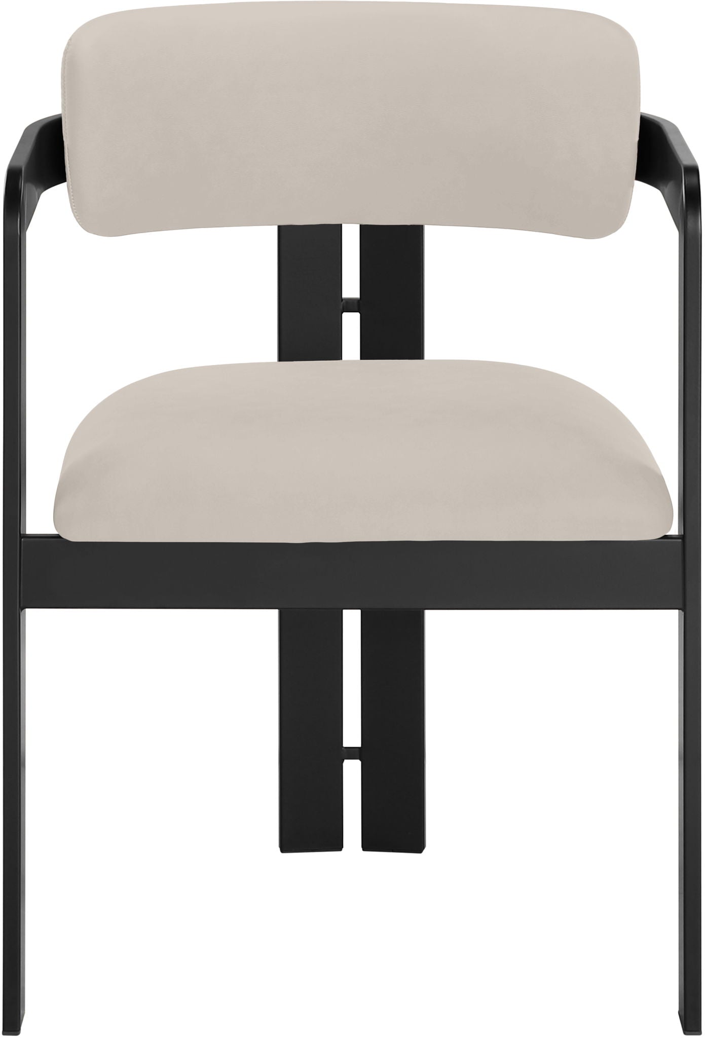 Aurum - Vegan Leather Upholstered Dining Chair (Set of 2) - Taupe