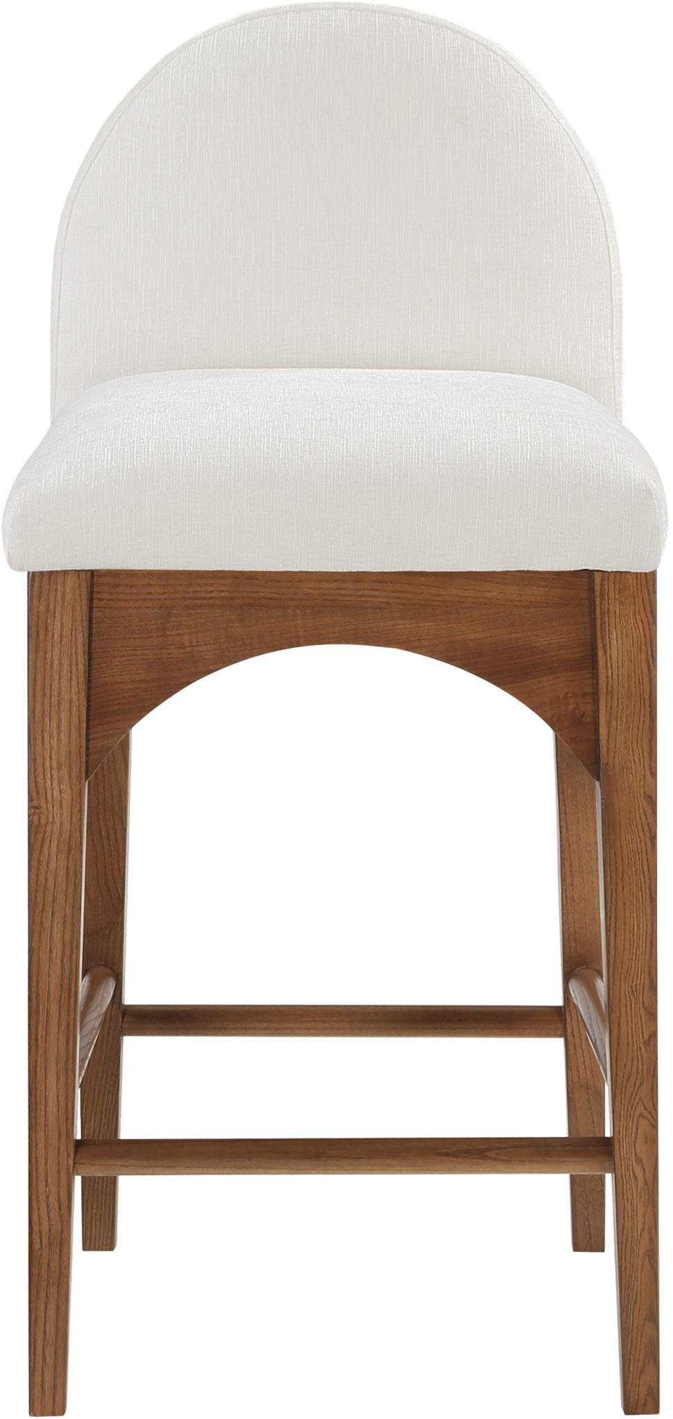 Waldorf - Chenille Stool With Brown Legs - Urban Living Furniture (Los Angeles, CA)