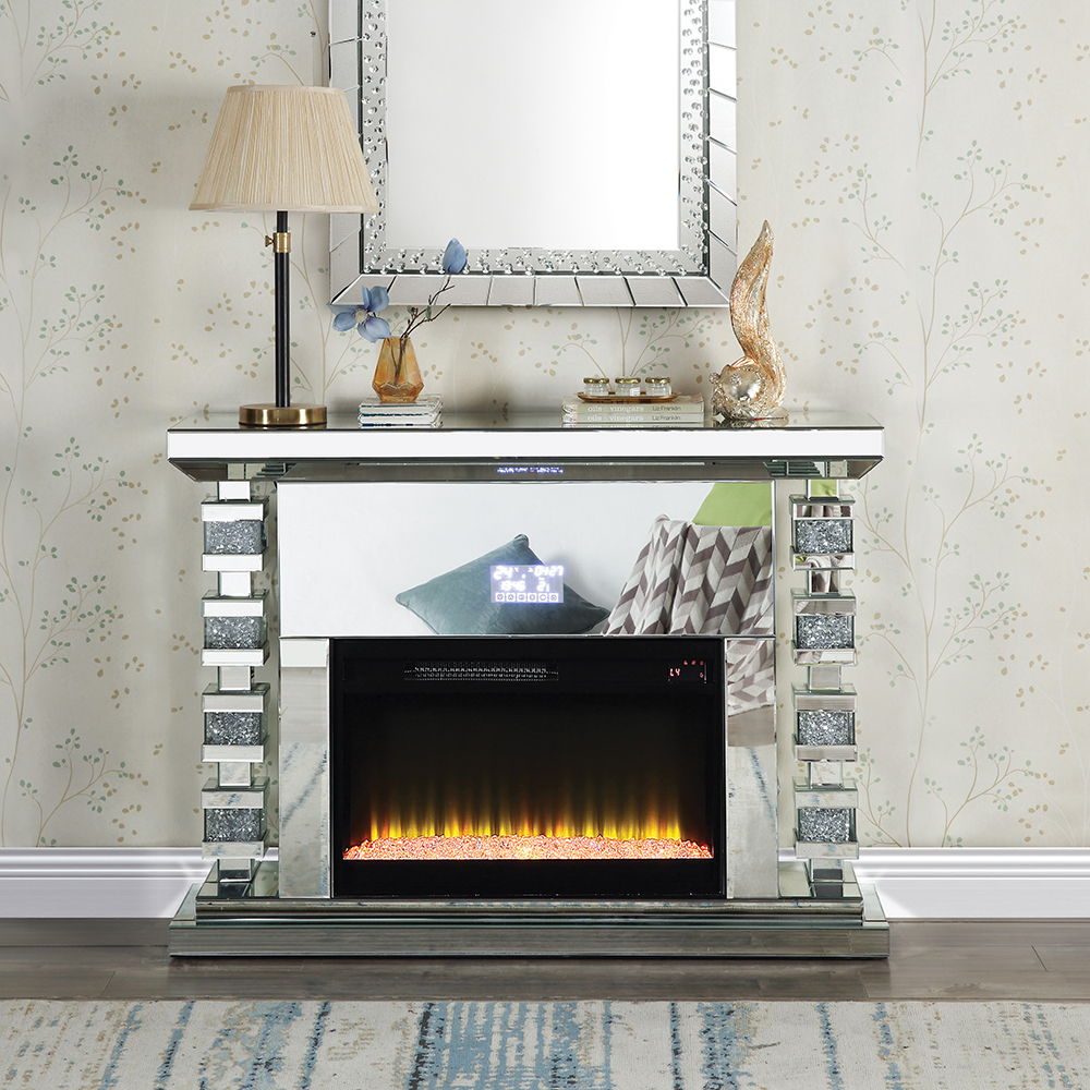 Noralie - Fireplace - Mirrored - 36" - Urban Living Furniture (Los Angeles, CA)