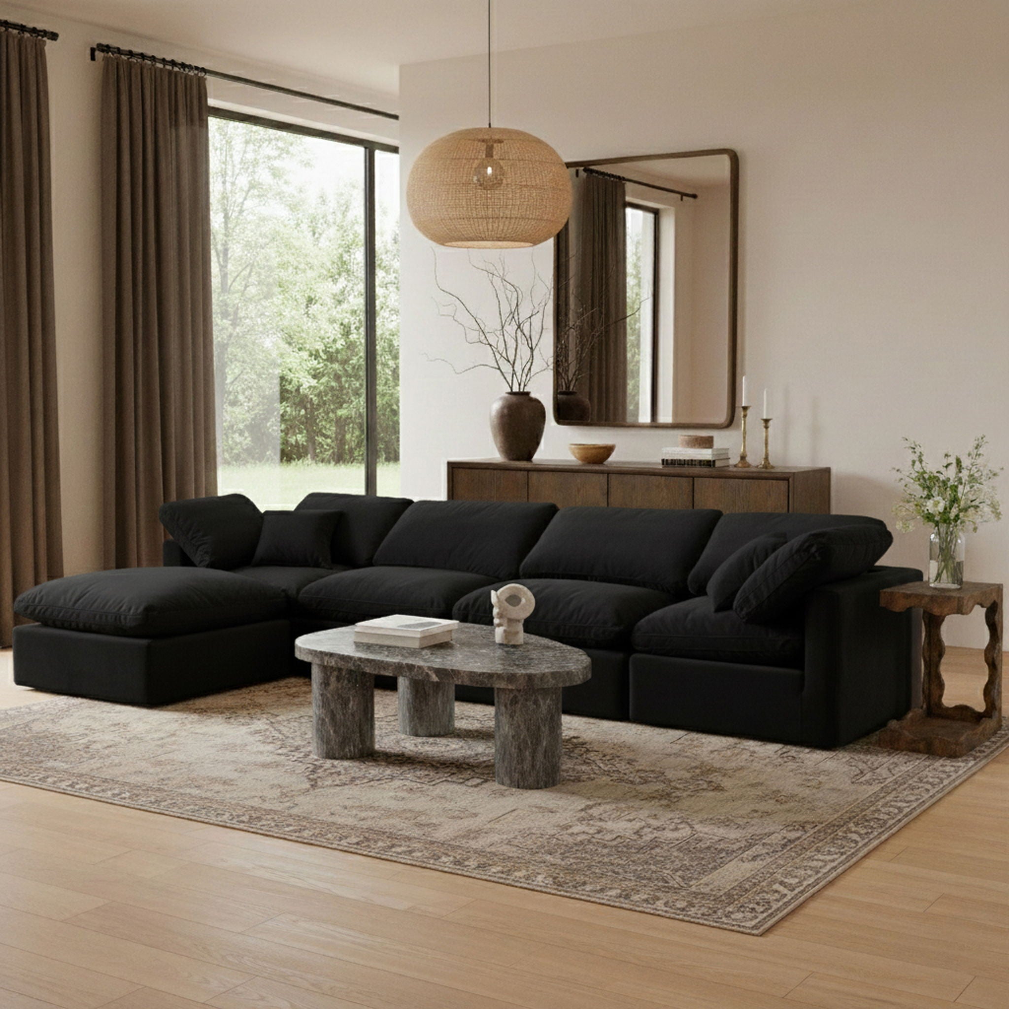 Indulge - Velvet 5 Piece Modular Sectional With Chaise - Urban Living Furniture (Los Angeles, CA)