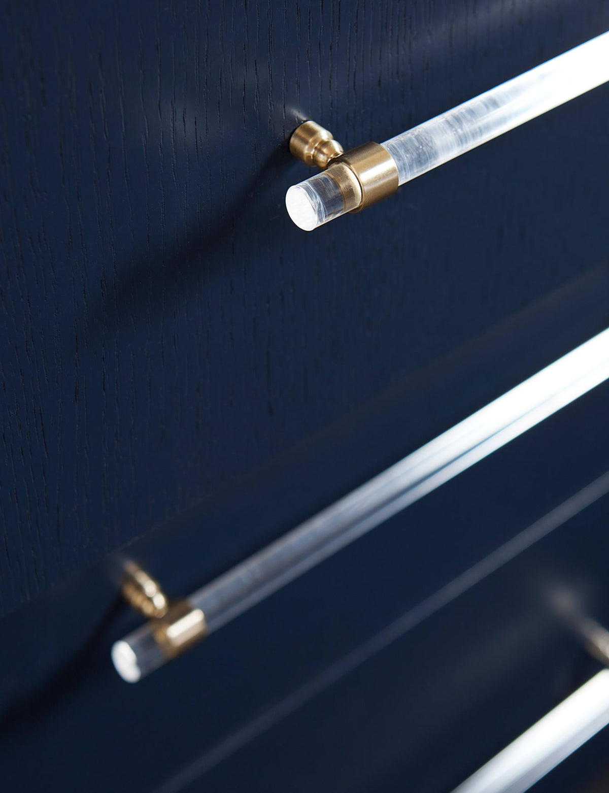 Argento - Six Drawer Dresser - Navy Blue And Burnished Brass (2024)