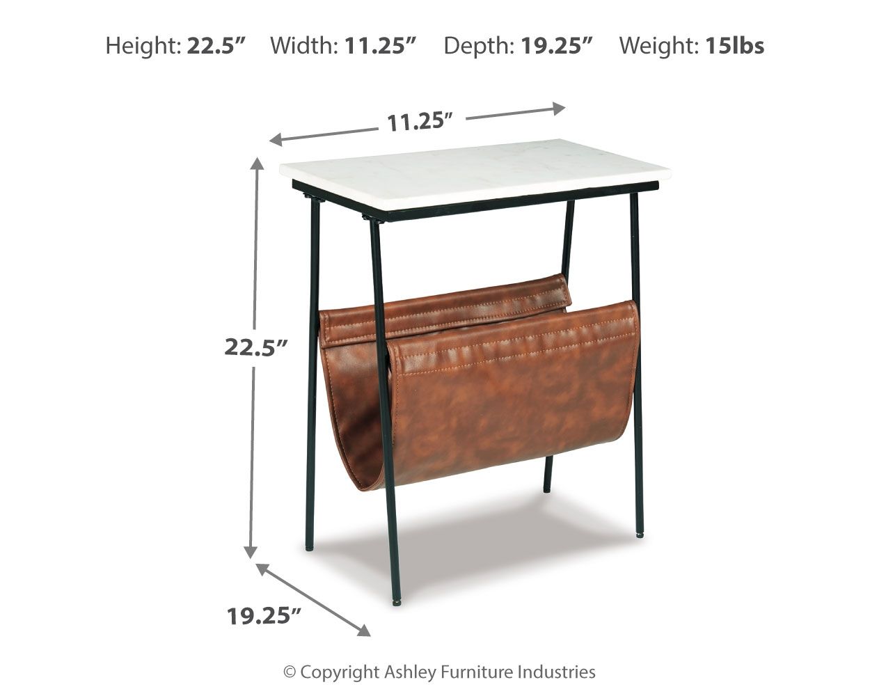 Etanbury - Accent Table - Brown / Black / White - Urban Living Furniture (Los Angeles, CA)